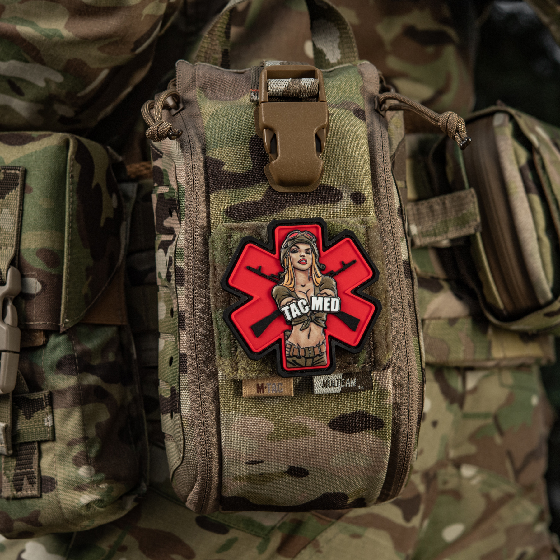 M-Tac нашивка TacMed PVC Olive M-Tac нашивка TacMed PVC Olive — изображение 4