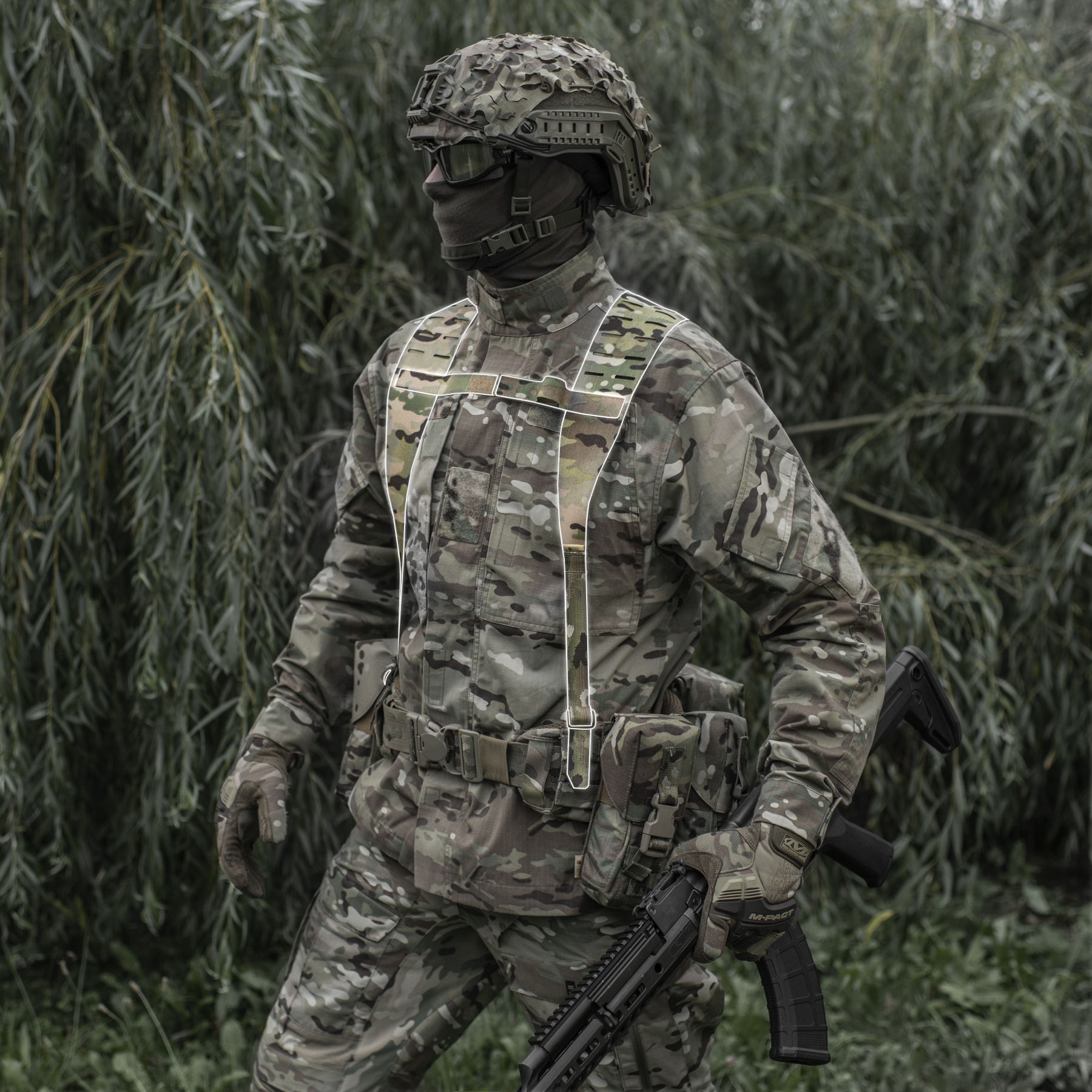 M-Tac ремені плечові для тактичного пояса Laser Cut Multicam M-Tac ремені плечові для тактичного пояса Laser Cut Multicam - Зображення 6