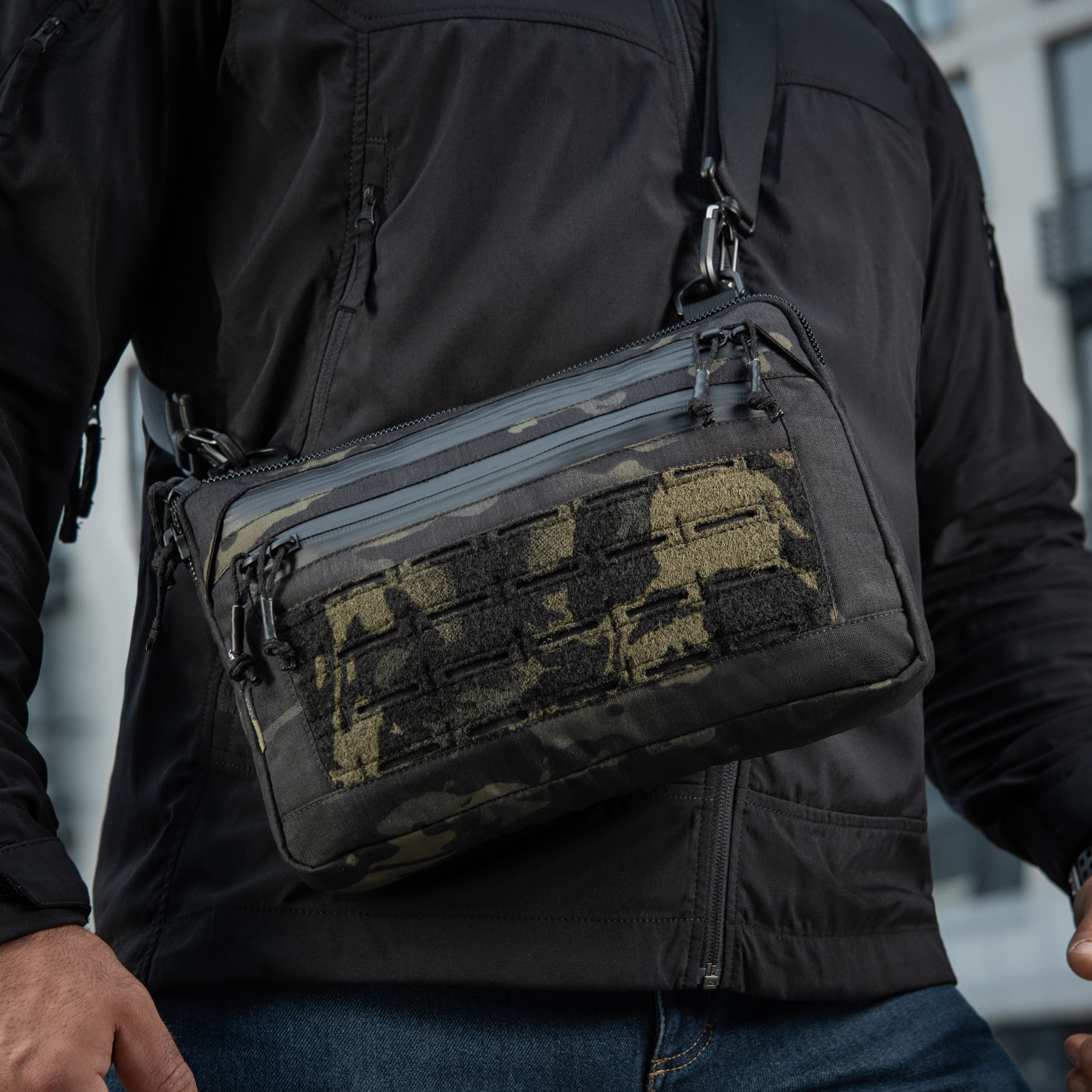M-Tac сумка Admin Bag Medium Elite з липучкою Multicam Black/Black M-Tac сумка Admin Bag Medium Elite з липучкою Multicam Black/Black - Зображення 15