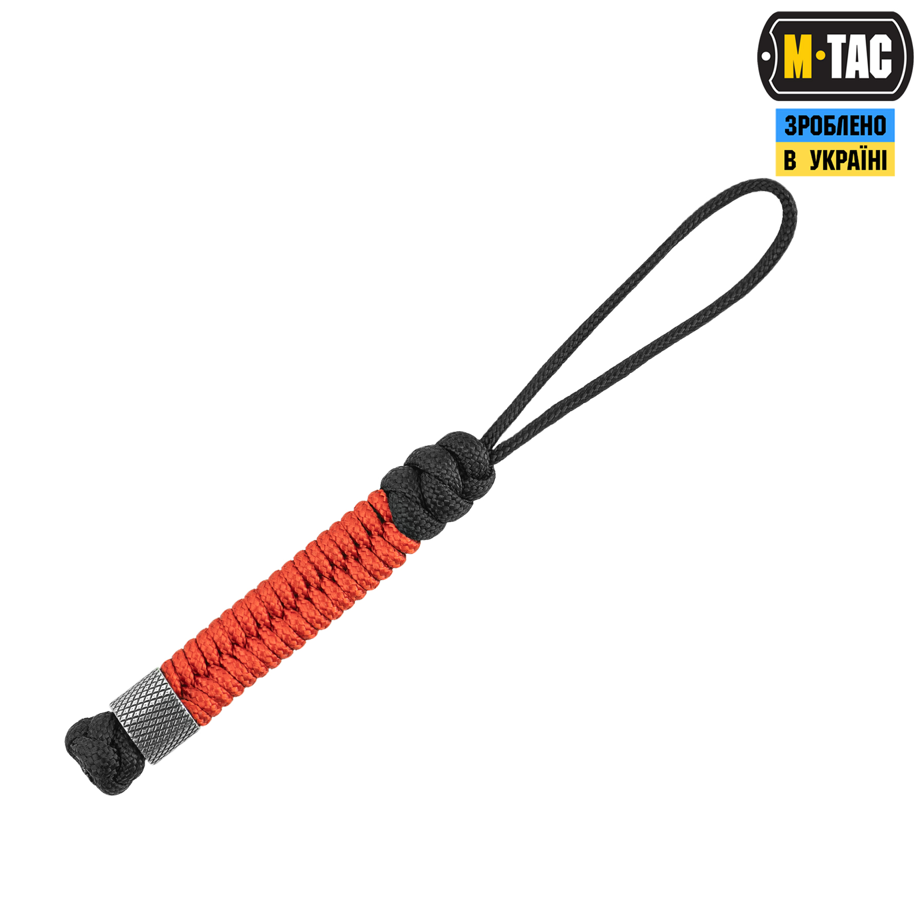M-Tac темляк Fish&Cylindre Steel Black&Red M-Tac темляк Fish&Cylindre Steel Black&Red