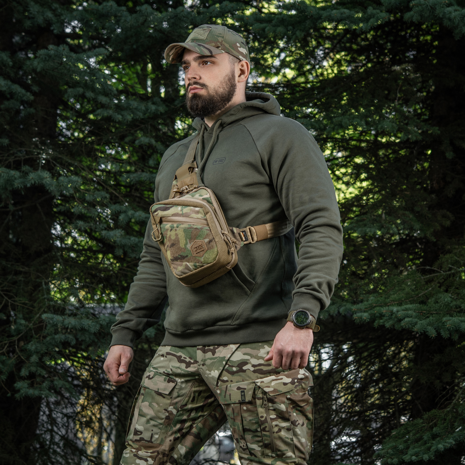 M-Tac сумка Sling Pistol Bag Elite Hex с липучкой Multicam/Coyote M-Tac сумка Sling Pistol Bag Elite Hex з липучкою Multicam/Coyote — изображение 4