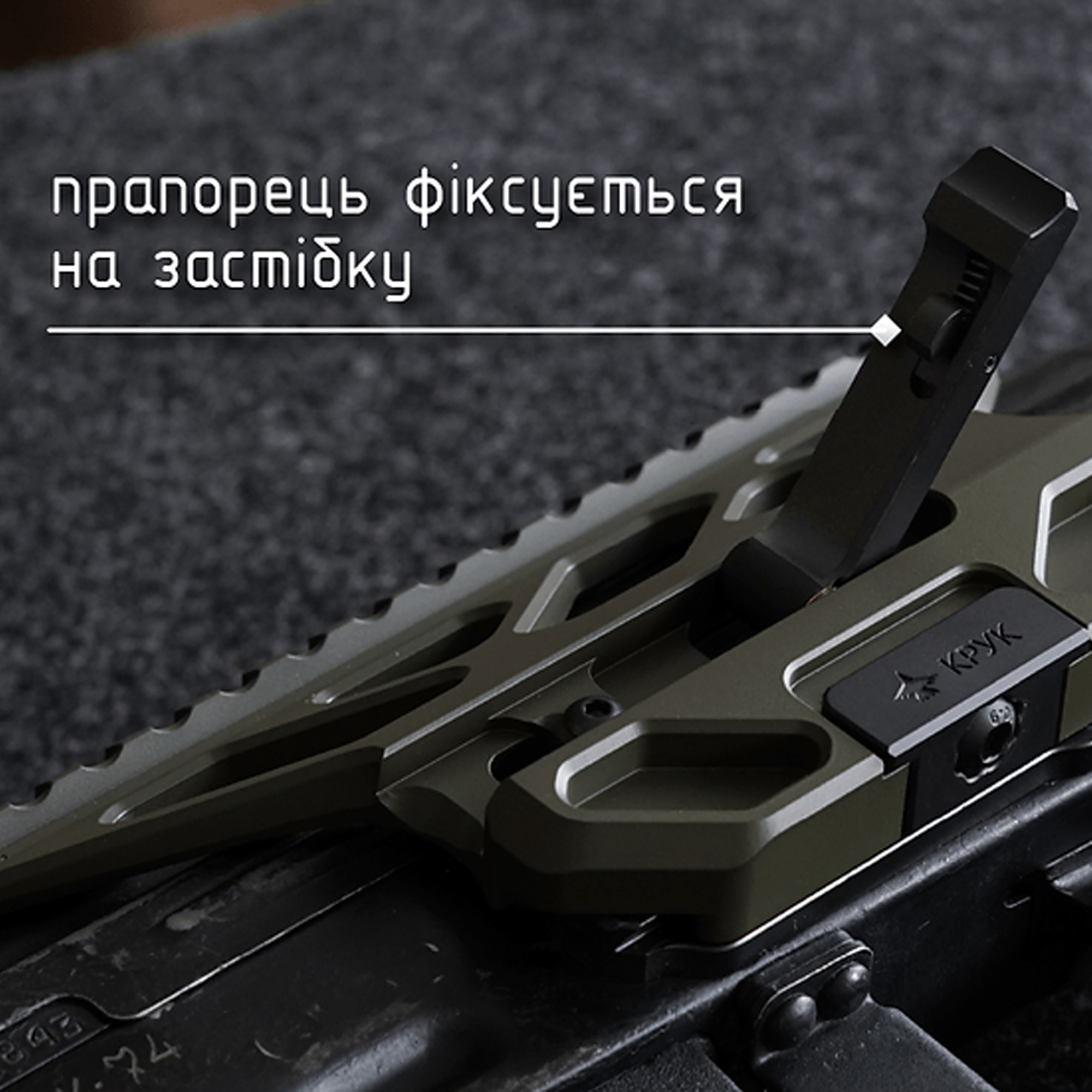 Крук RIS боковий кронштейн швидкозємний для АКМ/АК-74 Coyot Крук RIS боковий кронштейн швидкозємний для АКМ/АК-74 Coyot - Зображення 4
