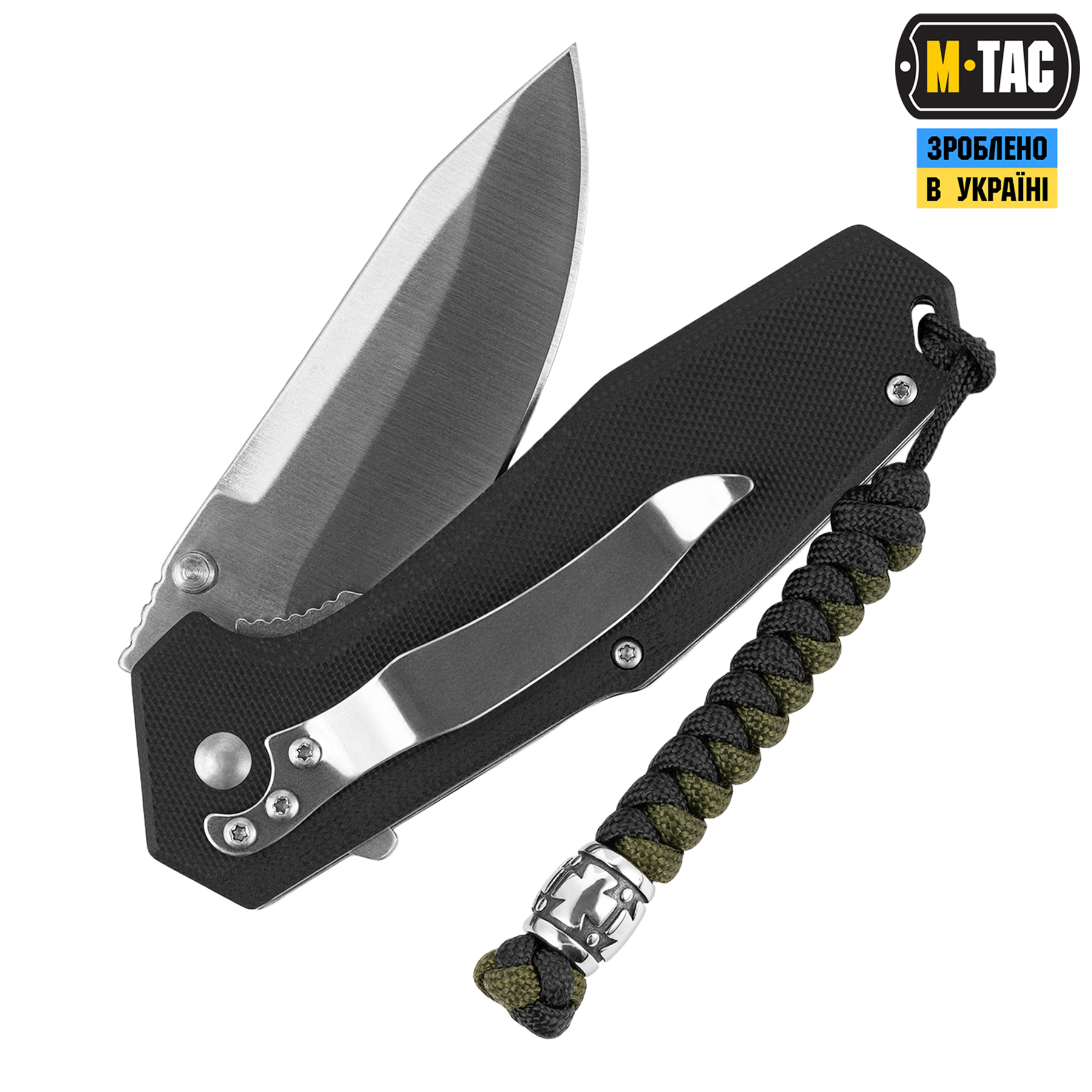 M-Tac темляк Viper Козацький Хрест V.2 Steel Black&Olive M-Tac темляк Viper Козацький Хрест V.2 Steel Black&Olive - Зображення 2
