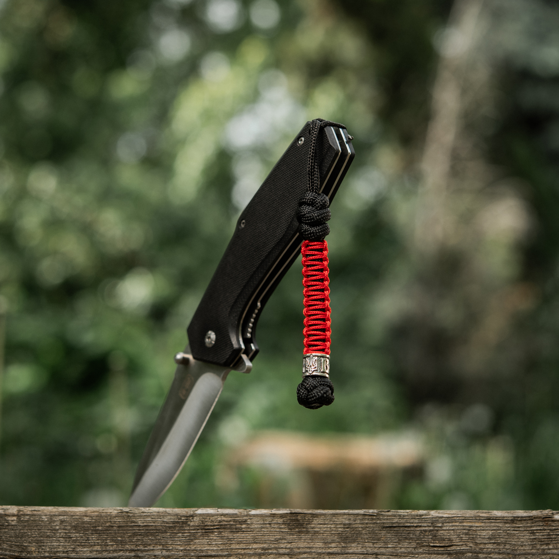 M-Tac темляк Scandinavian Воля Silver Black&Red M-Tac темляк Scandinavian Воля Silver Black&Red — изображение 5