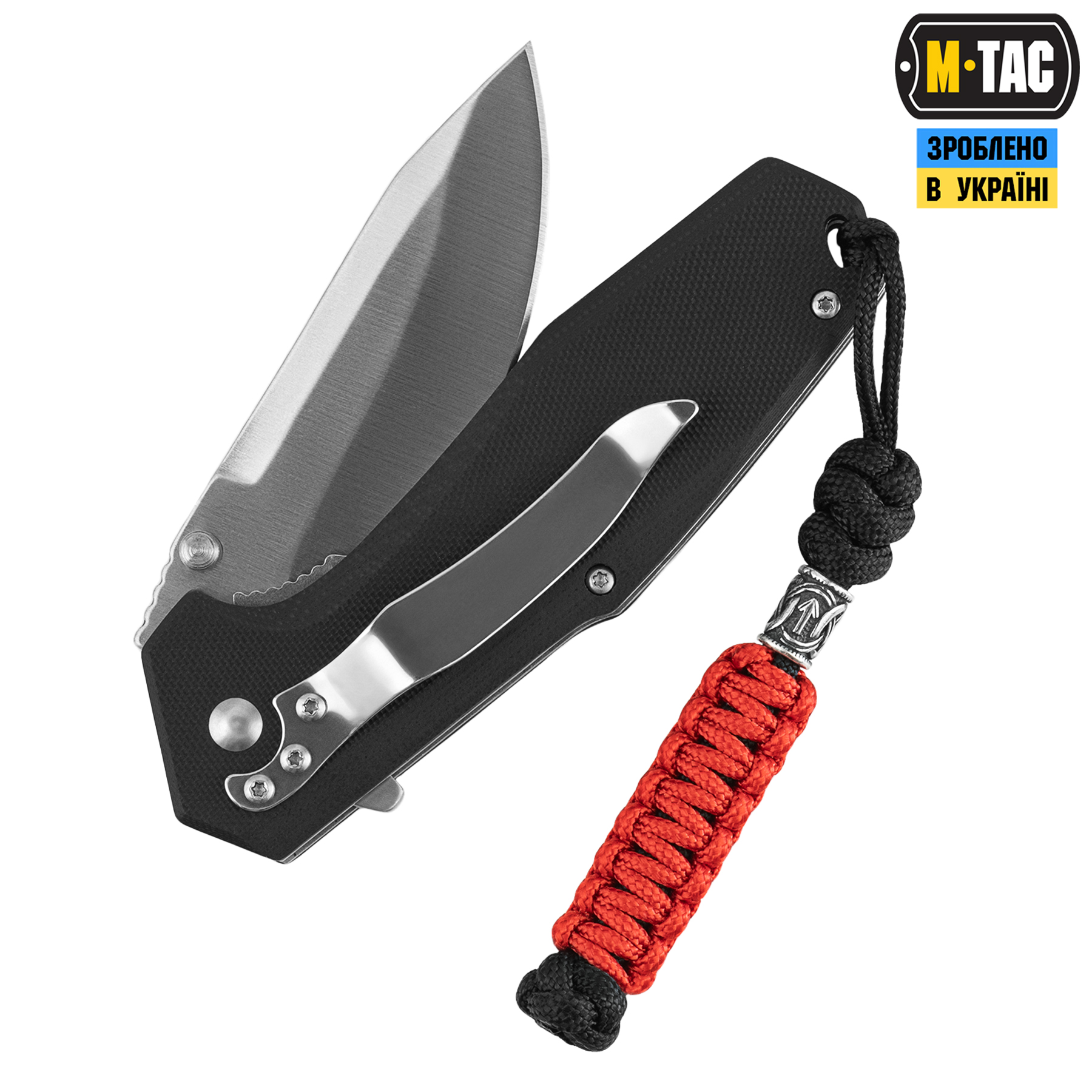 M-Tac темляк Loopy Snake Scandinavian Silver Black&Red M-Tac темляк Loopy Snake Scandinavian Silver Black&Red - Зображення 2