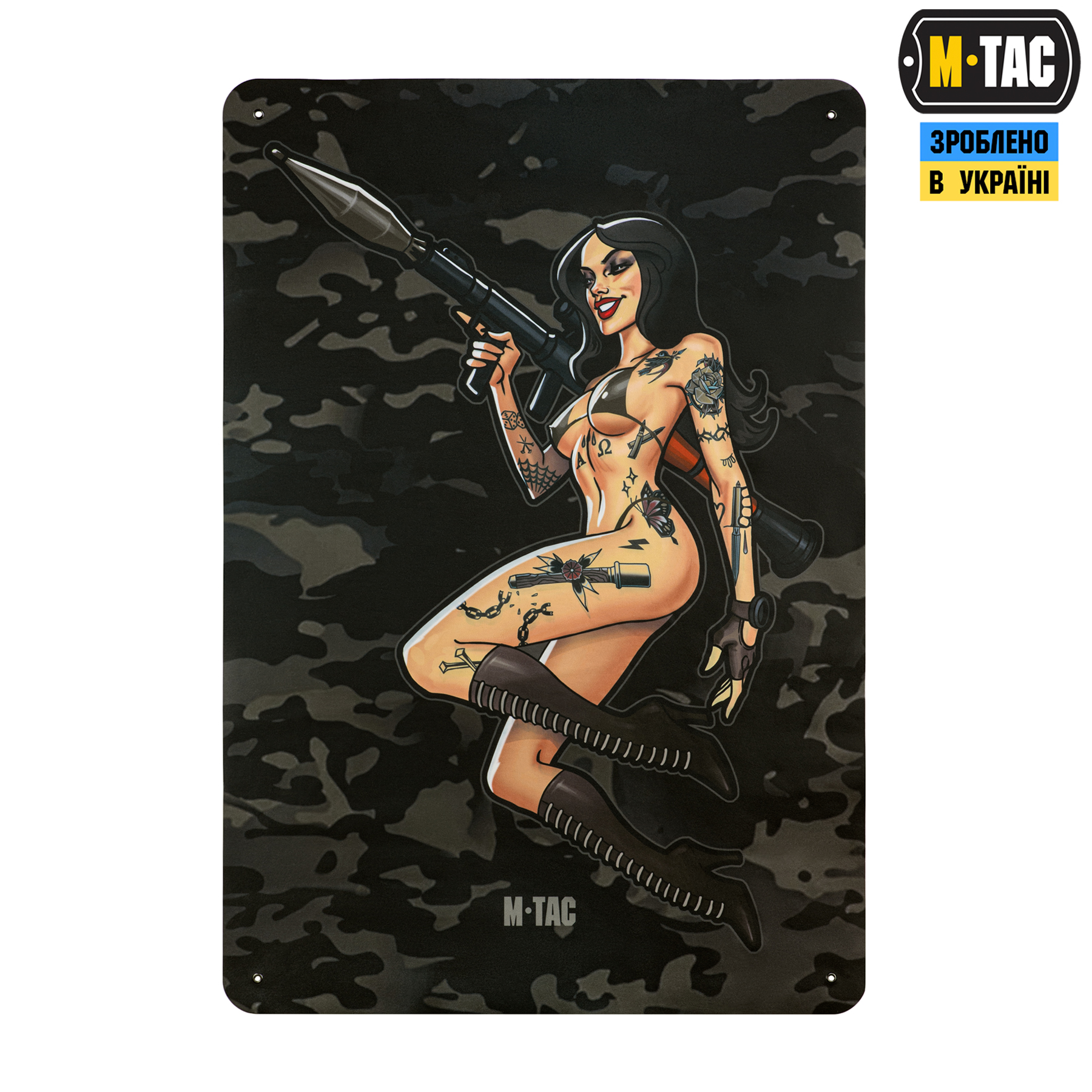 M-Tac панель для нашивок Tactical girl RPG 900x1300 Black MC M-Tac панель для нашивок Tactical girl RPG 900x1300 Black MC - Зображення 2