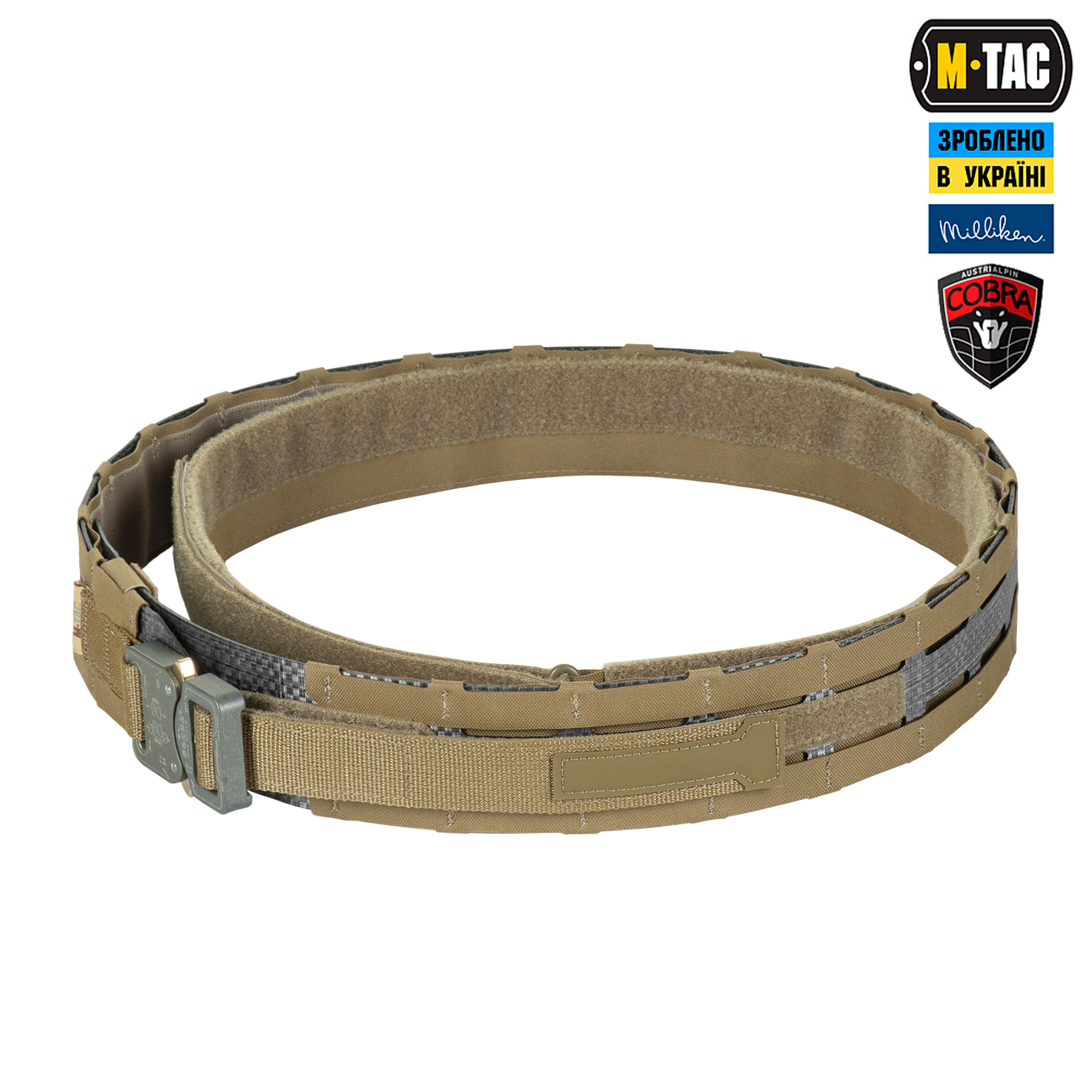 M-Tac ремінь Tiger Belt Cobra Buckle Coyote M-Tac ремінь Tiger Belt Cobra Buckle Coyote - Зображення 2