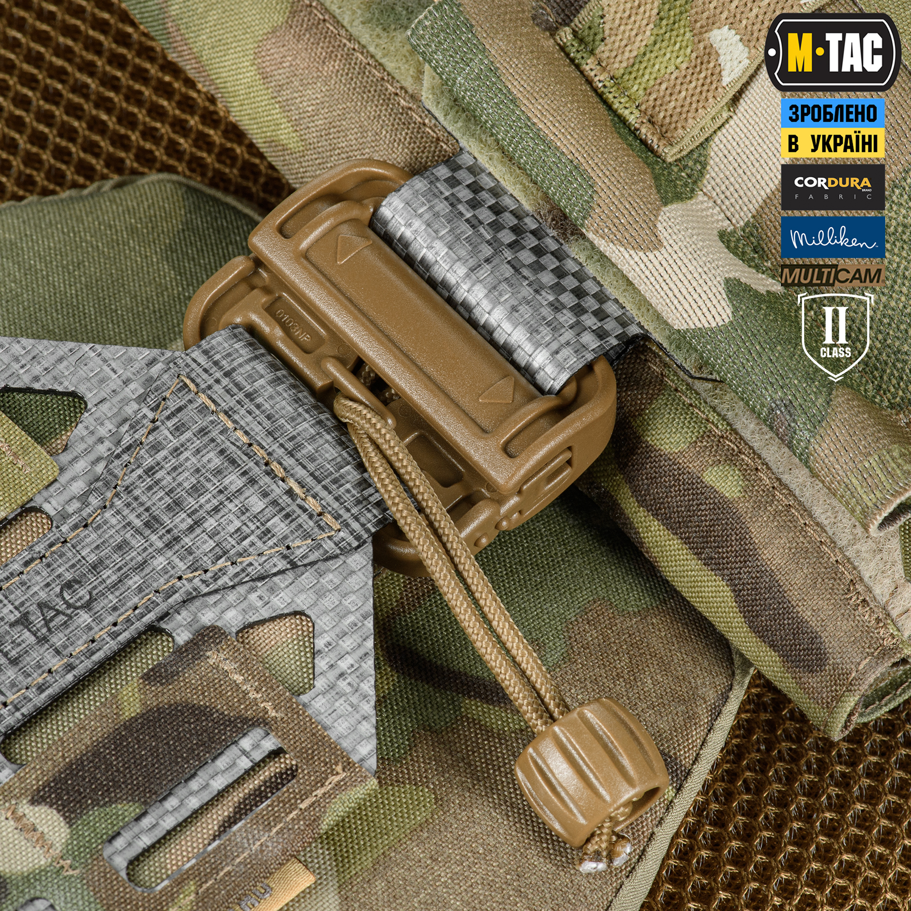 M-Tac плитоноска Cuirass Tiger FAST Elite 2 клас захисту (розмір плити L) Multicam M-Tac плитоноска Cuirass Tiger FAST Elite 2 клас захисту (розмір плити L) Multicam - Зображення 7