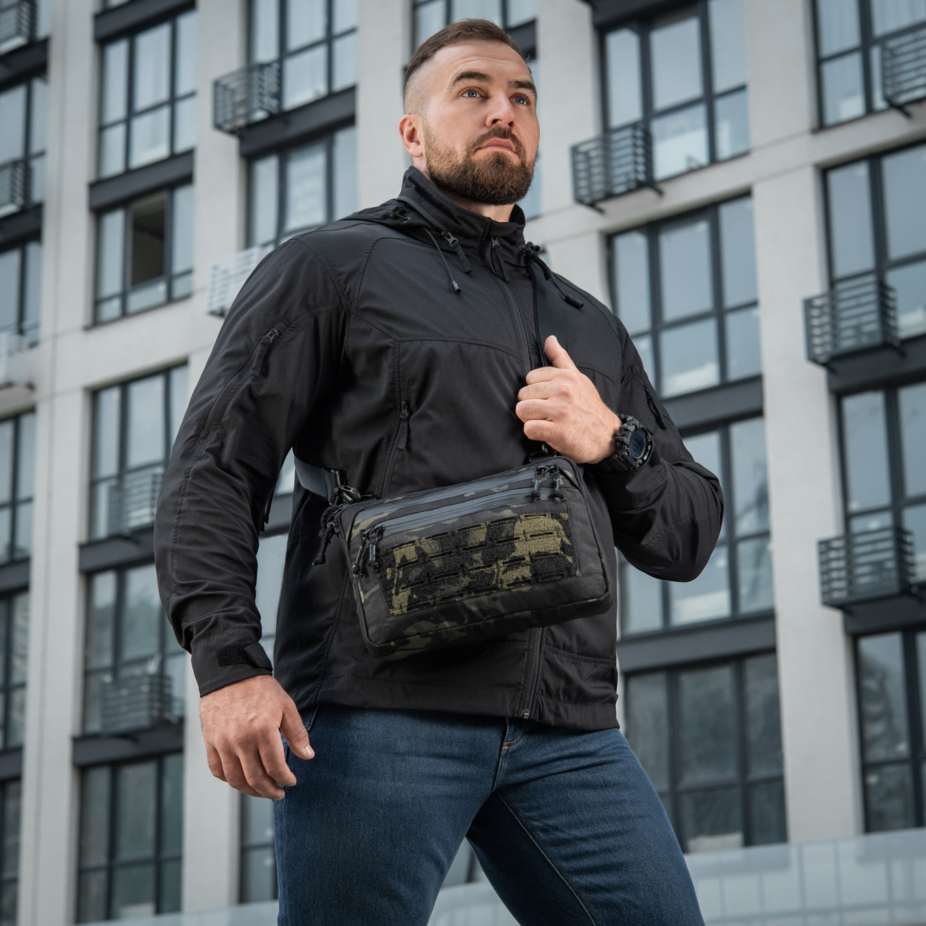 M-Tac сумка Admin Bag Medium Elite з липучкою Multicam Black/Black M-Tac сумка Admin Bag Medium Elite з липучкою Multicam Black/Black - Зображення 14