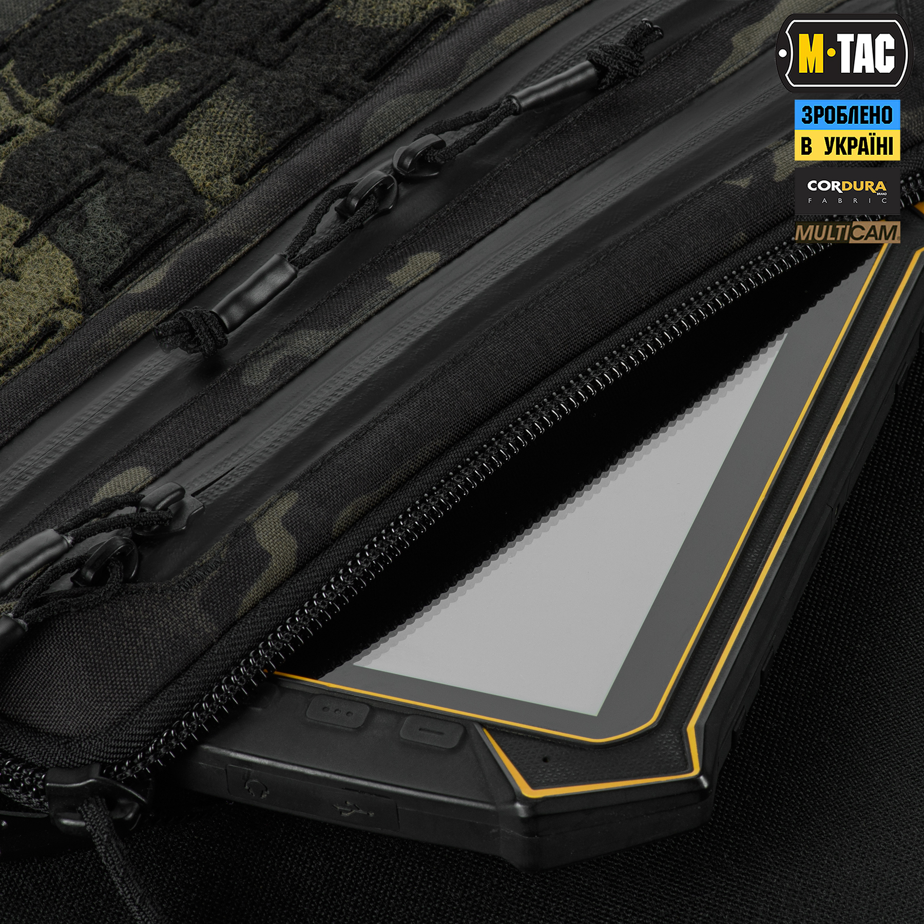 M-Tac сумка Admin Bag Medium Elite з липучкою Multicam Black/Black M-Tac сумка Admin Bag Medium Elite з липучкою Multicam Black/Black - Зображення 6