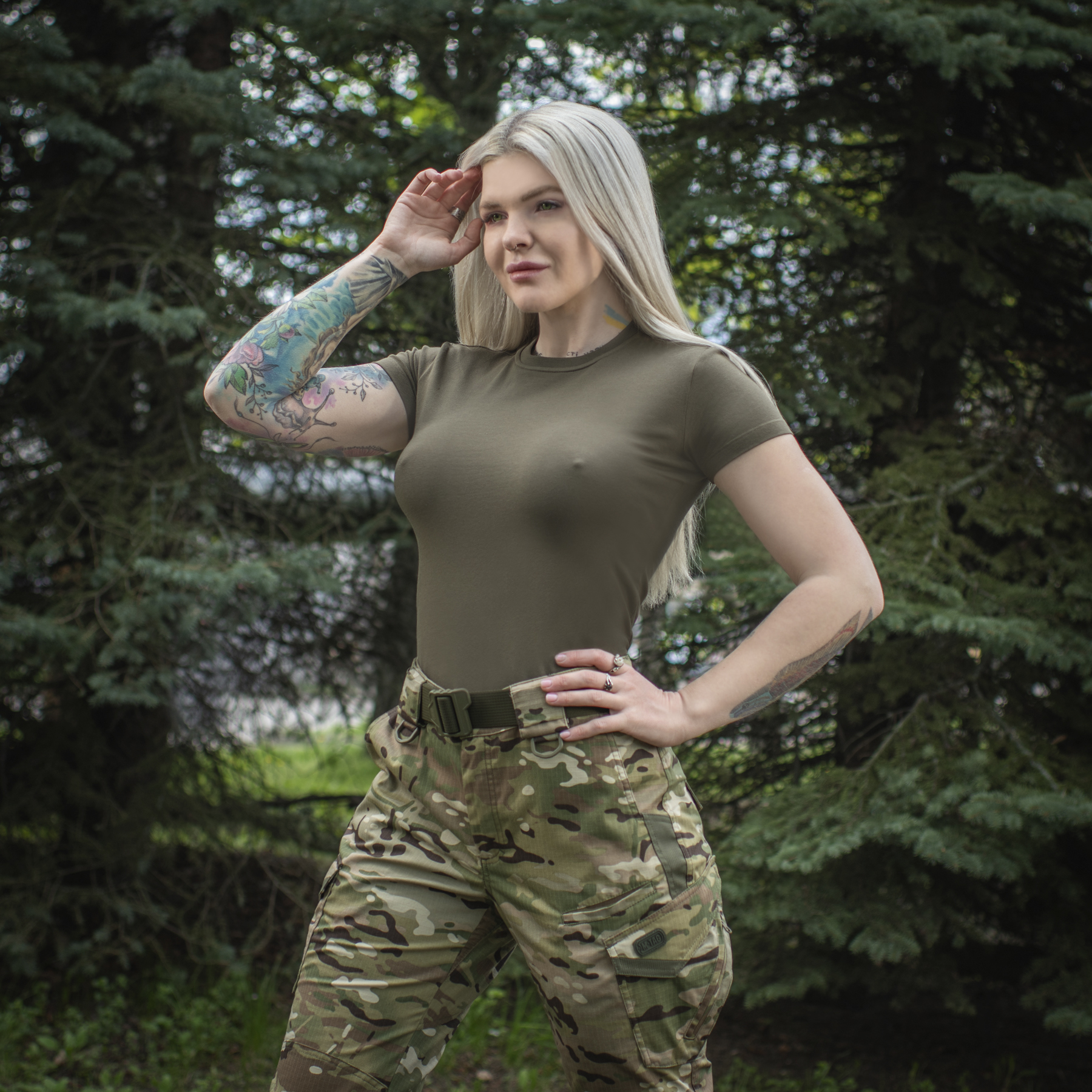 M-Tac футболка 93/7 Summer Lady Dark Olive M-Tac футболка 93/7 Summer Lady Dark Olive — изображение 6
