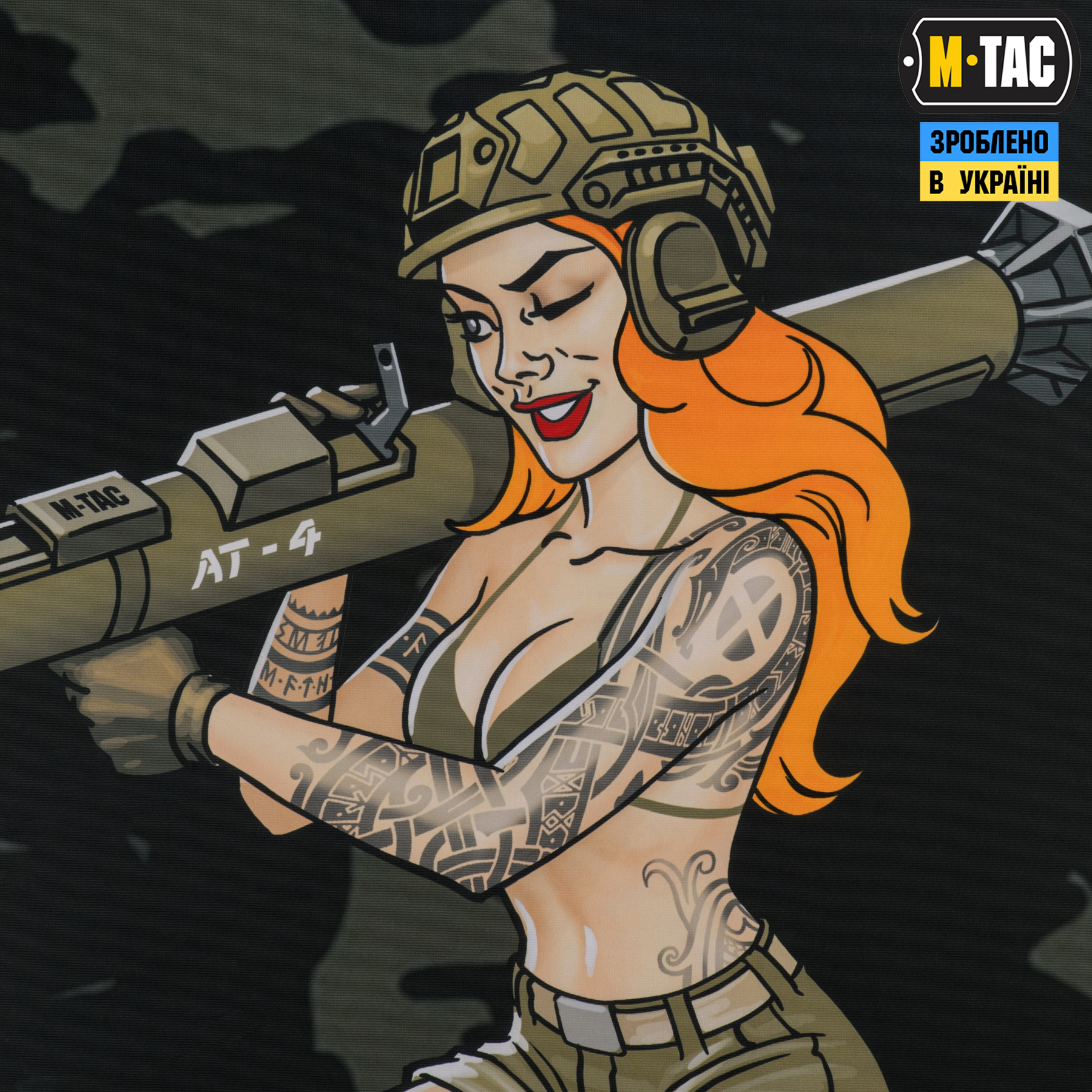 M-Tac банер Tactical girl AT-4 900x1300 Black MC M-Tac банер Tactical girl AT-4 900x1300 Black MC - Зображення 2