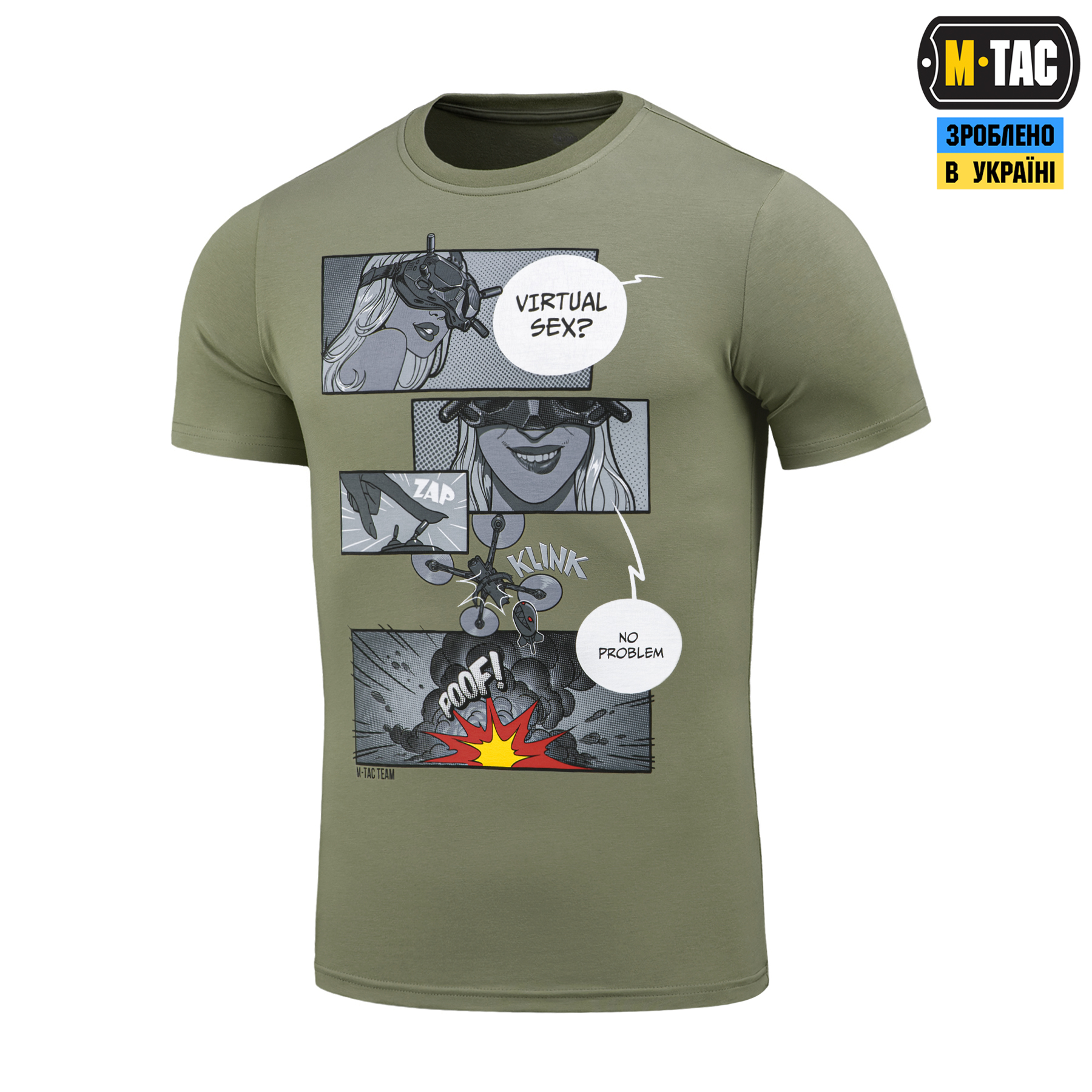 M-Tac футболка Comics Drone Girl Light Olive M-Tac футболка Comics Drone Girl Light Olive