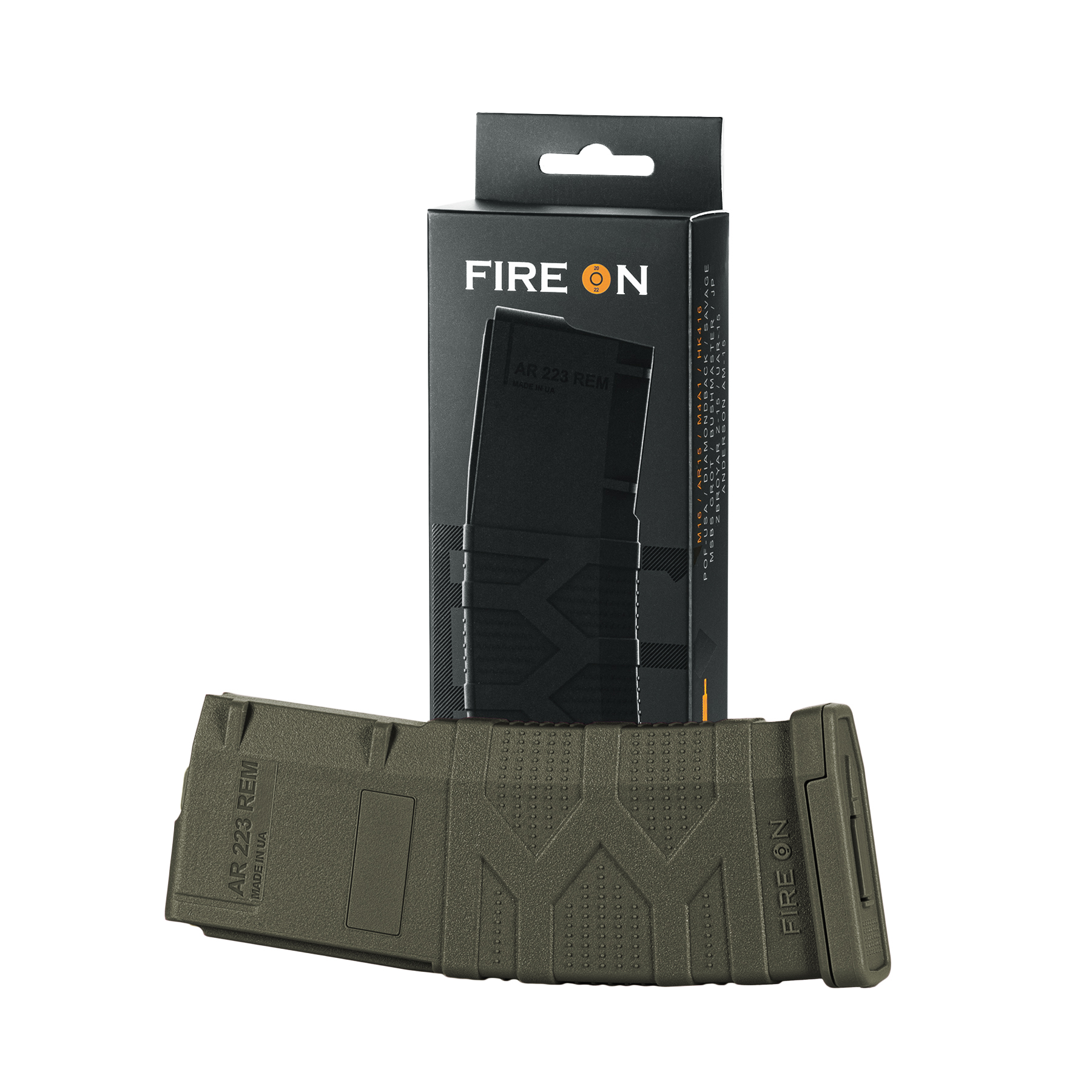 Fire On Магазин для АR .223 на 30 набоїв olive Fire On Магазин для АR .223 на 30 набоїв olive - Зображення 4