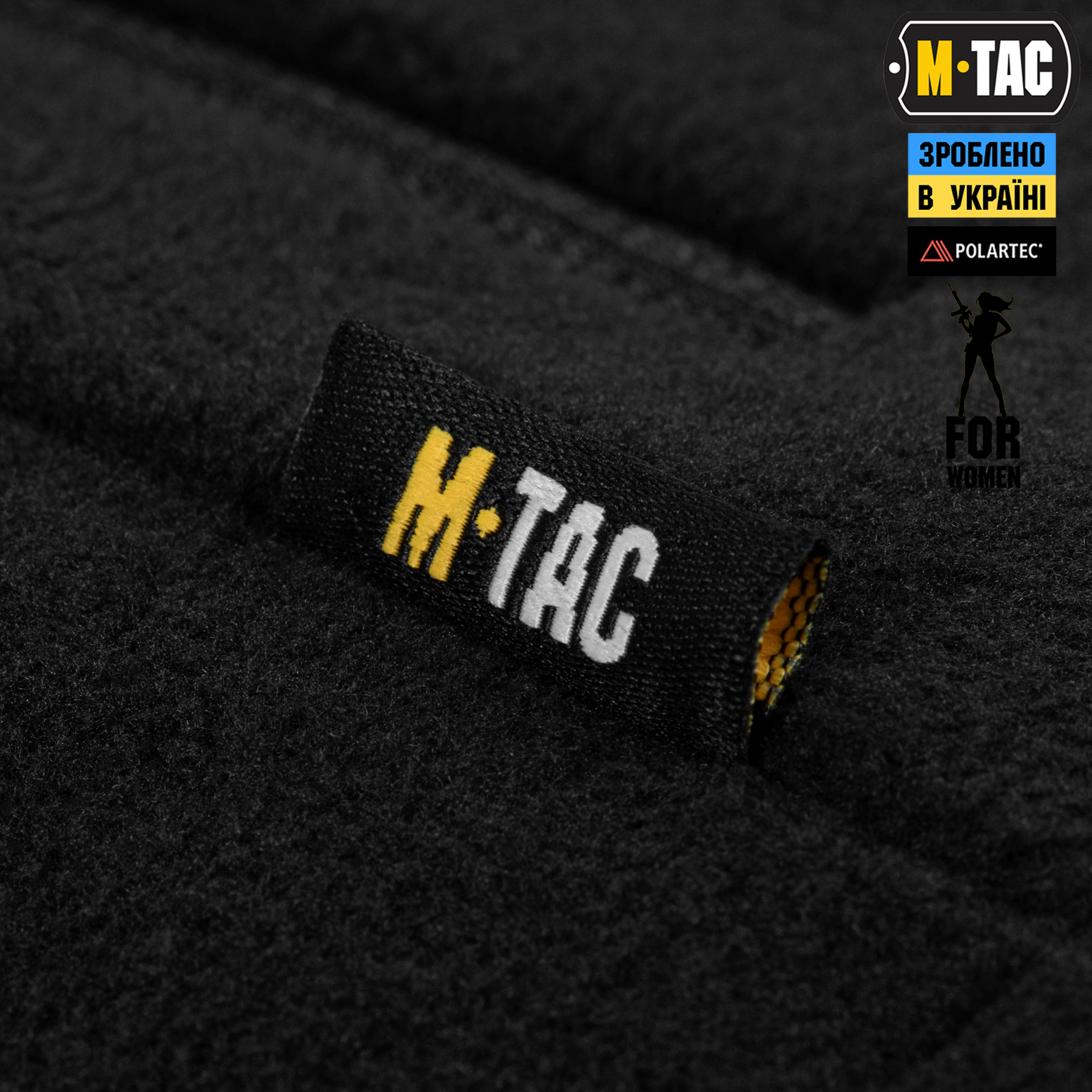 M-Tac куртка Combat Fleece Polartec Jacket Lady Black M-Tac куртка Combat Fleece Polartec Jacket Lady Black - Зображення 6