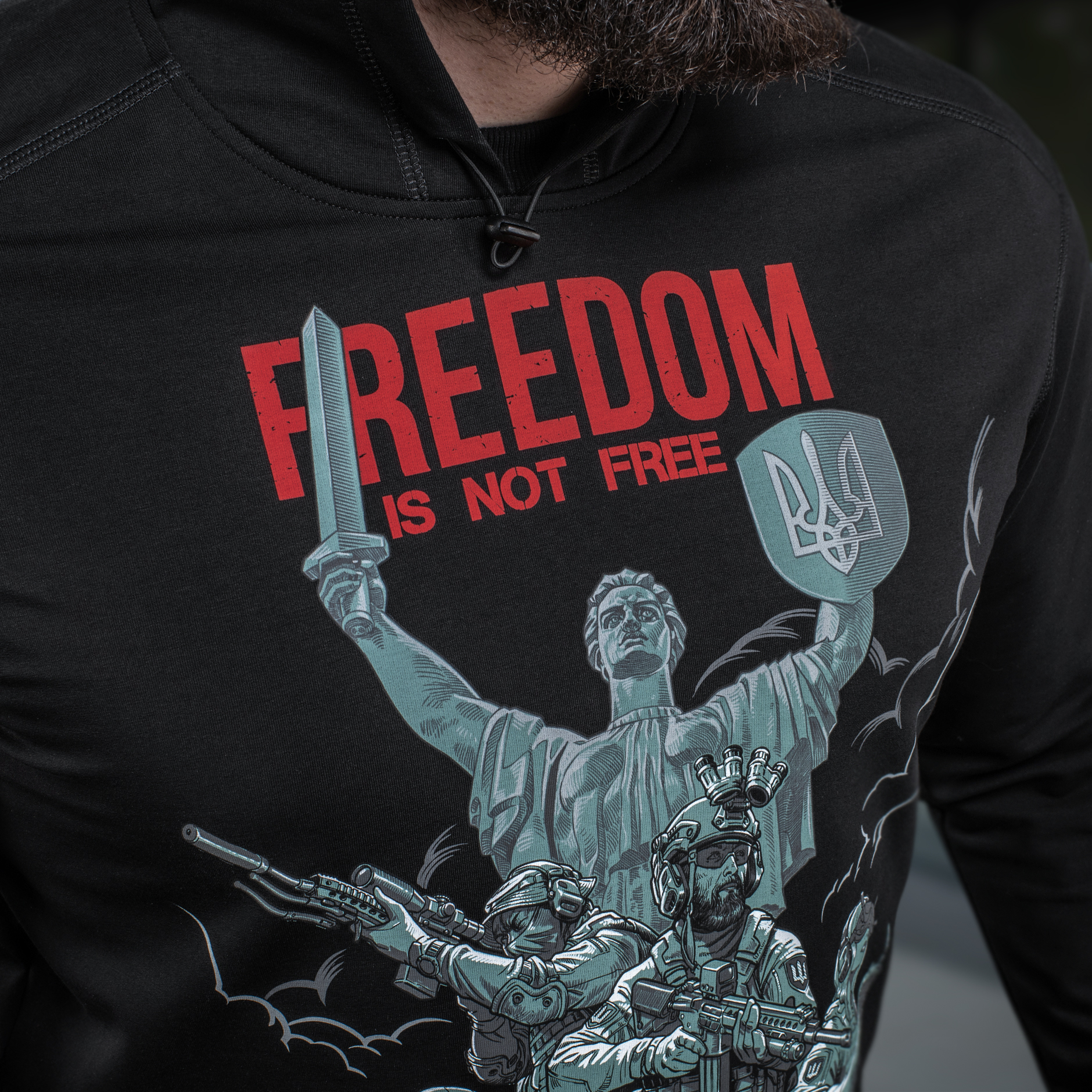 M-Tac кофта Hoodie Freedom Black M-Tac кофта Hoodie Freedom Black - Зображення 20