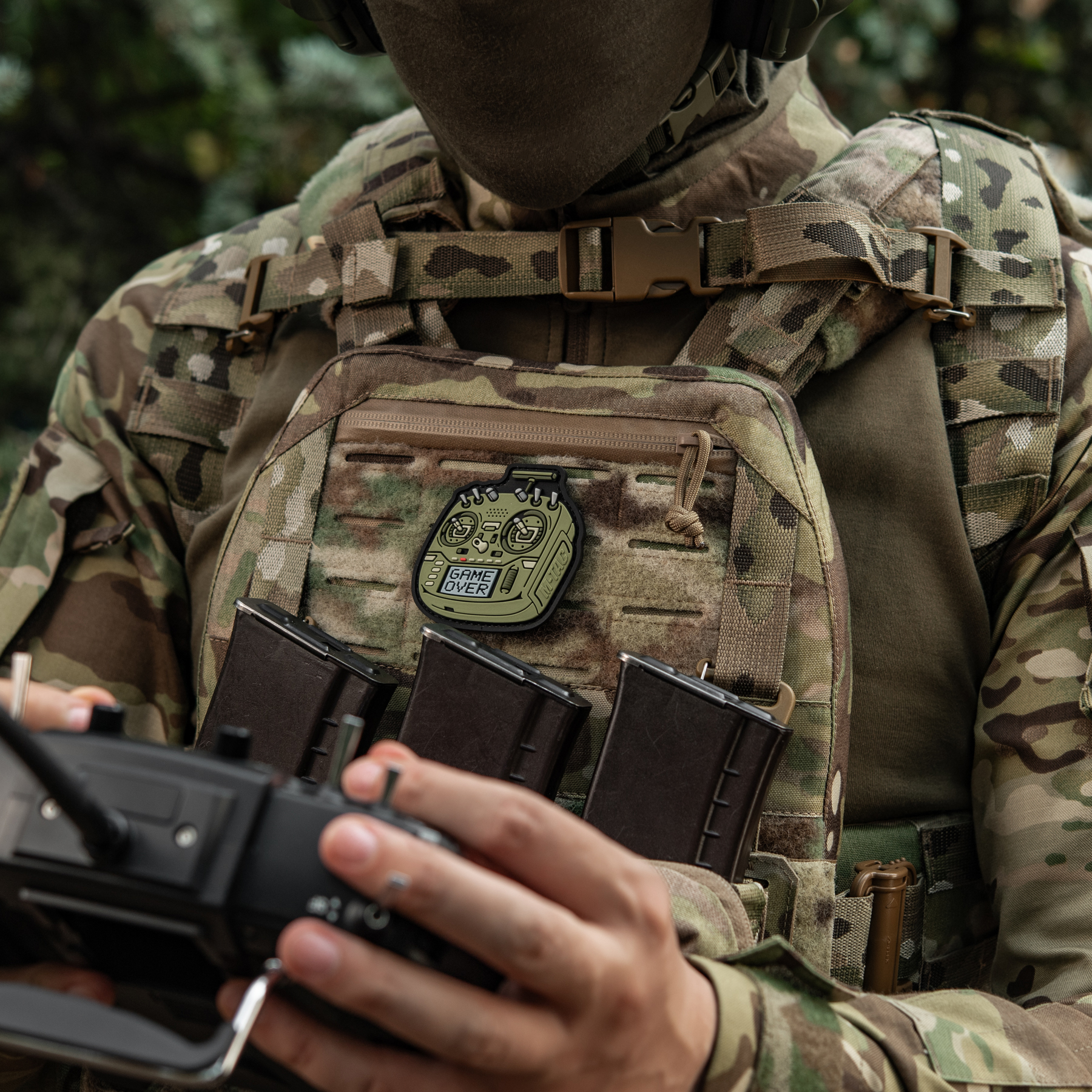 M-Tac нашивка пульт FPV олива (PVC) M-Tac нашивка пульт FPV олива (PVC) - Зображення 2