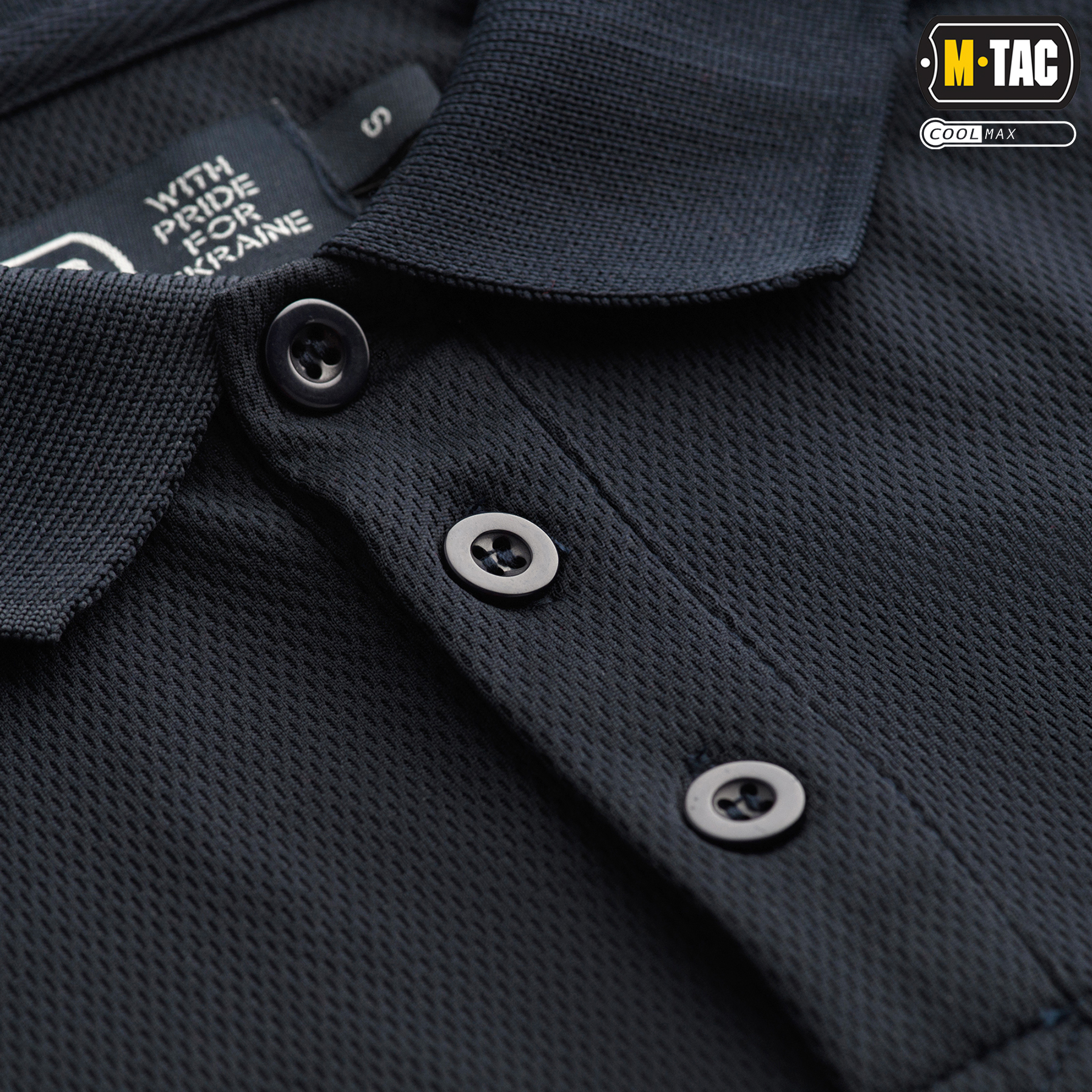 M-Tac поло Elite Tactical Coolmax Dark Navy Blue M-Tac поло Elite Tactical Coolmax Dark Navy Blue - Зображення 5