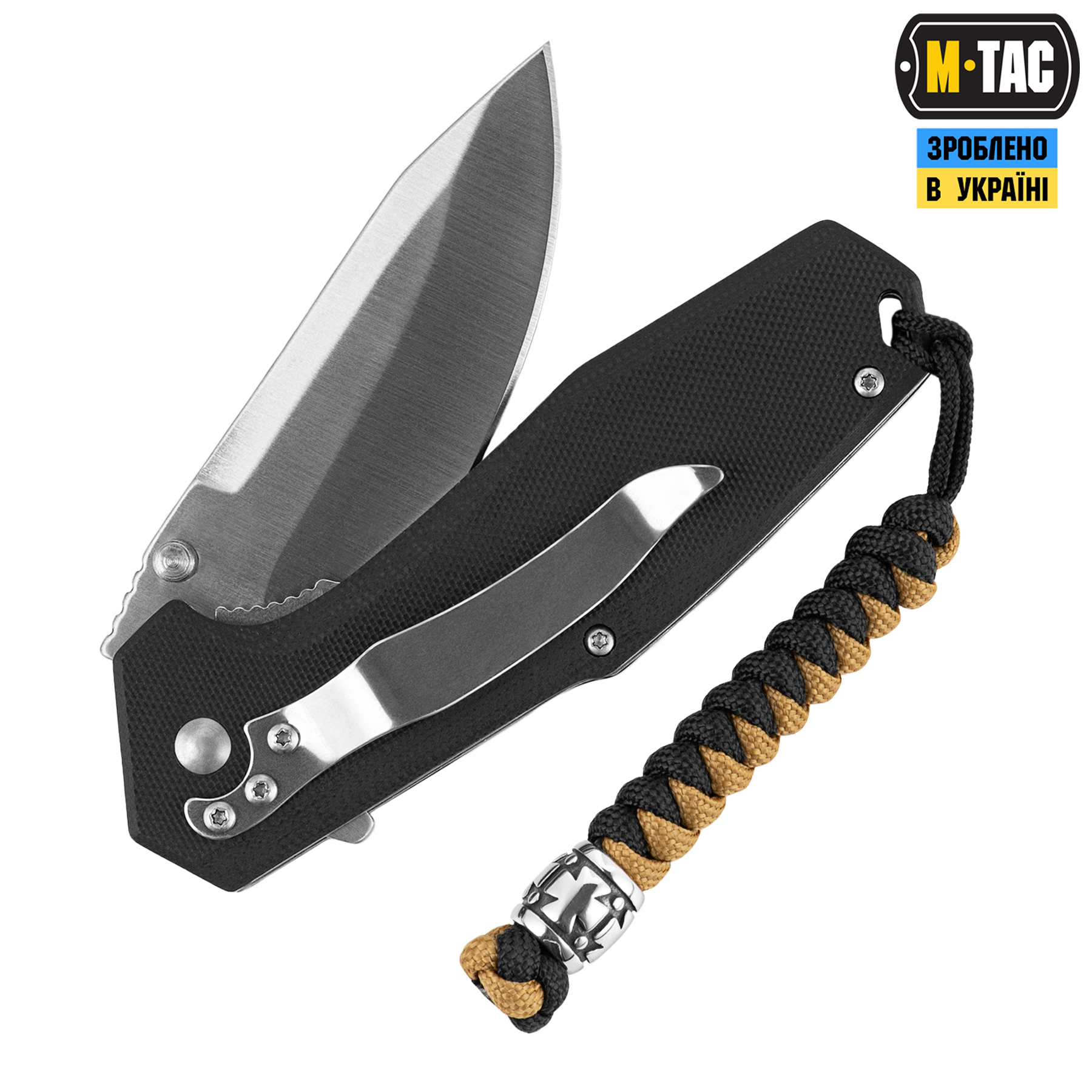 M-Tac темляк Viper Козацький Хрест V.2 Steel Black&Coyote M-Tac темляк Viper Козацький Хрест V.2 Steel Black&Coyote - Зображення 2