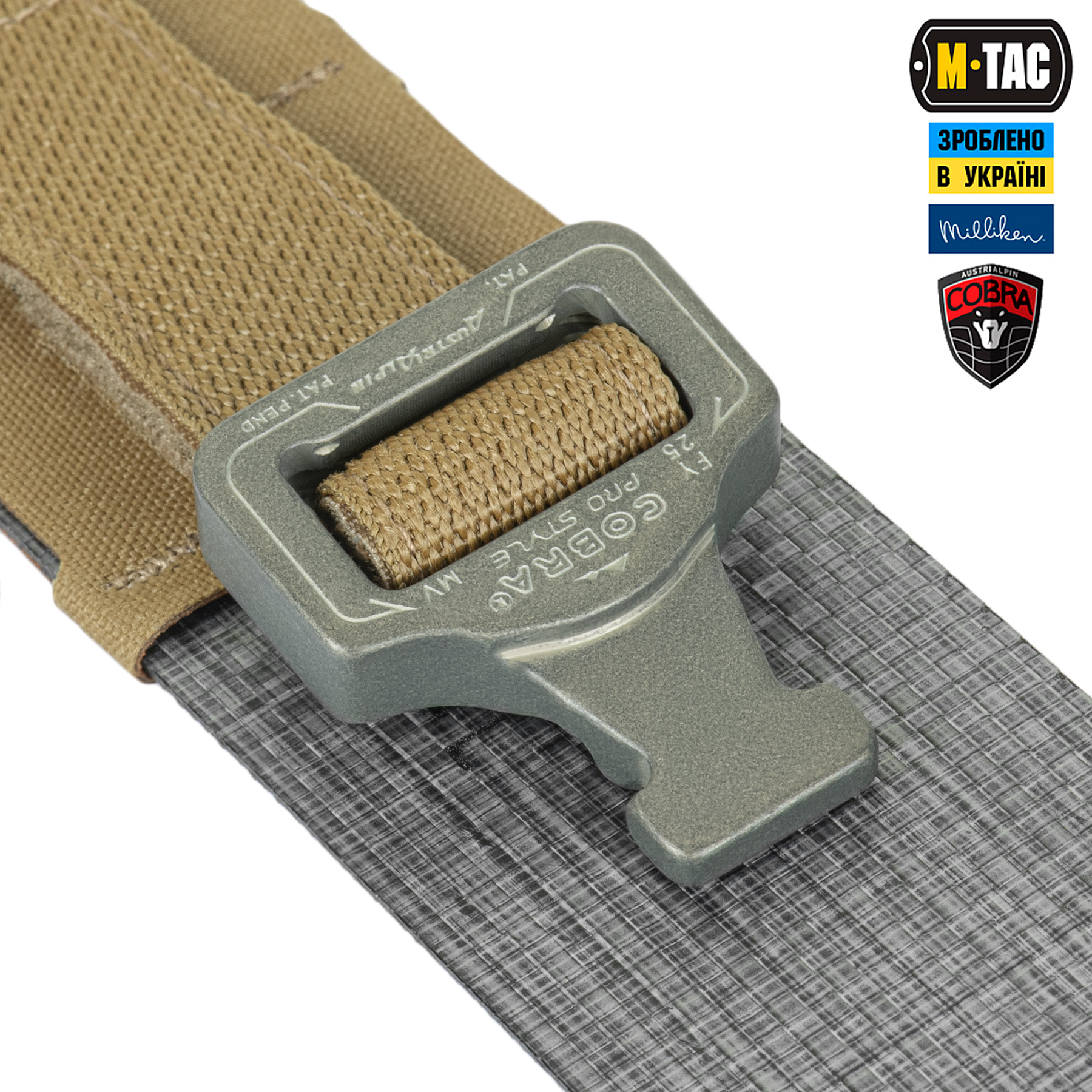 M-Tac ремінь Tiger Belt Cobra Buckle Coyote M-Tac ремінь Tiger Belt Cobra Buckle Coyote - Зображення 4