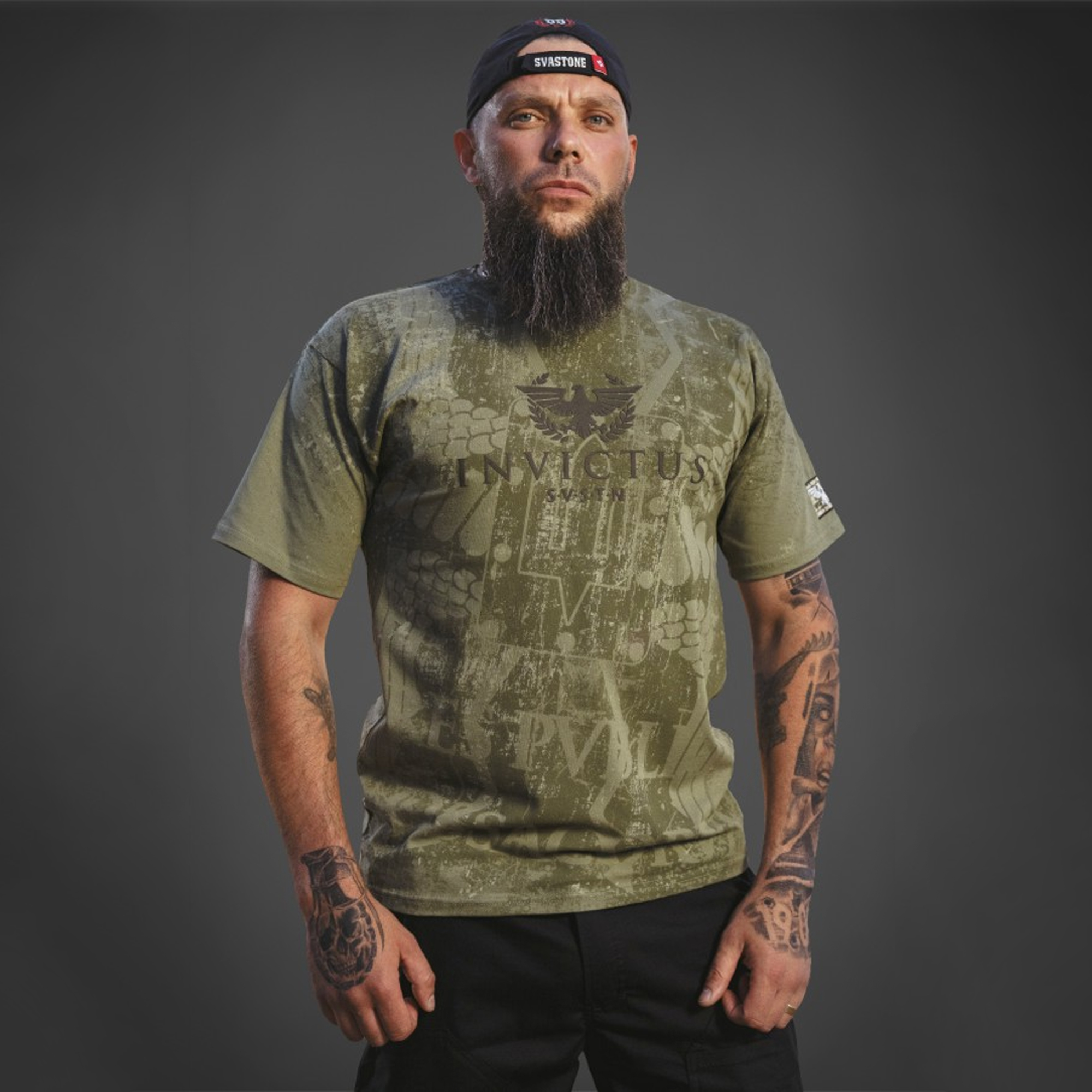 SvaStone футболка Invictus olive SvaStone футболка Invictus olive