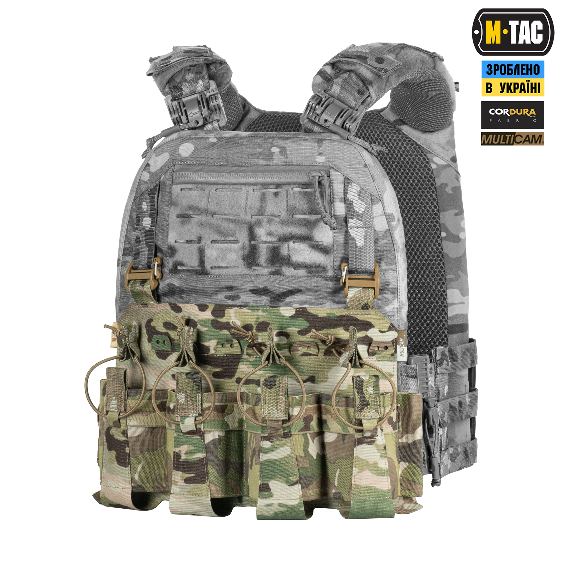 M-Tac передня панель для плитоноски Cuirass QRS XL на 4 магазина Multicam M-Tac передня панель для плитоноски Cuirass QRS XL на 4 магазина Multicam - Зображення 6