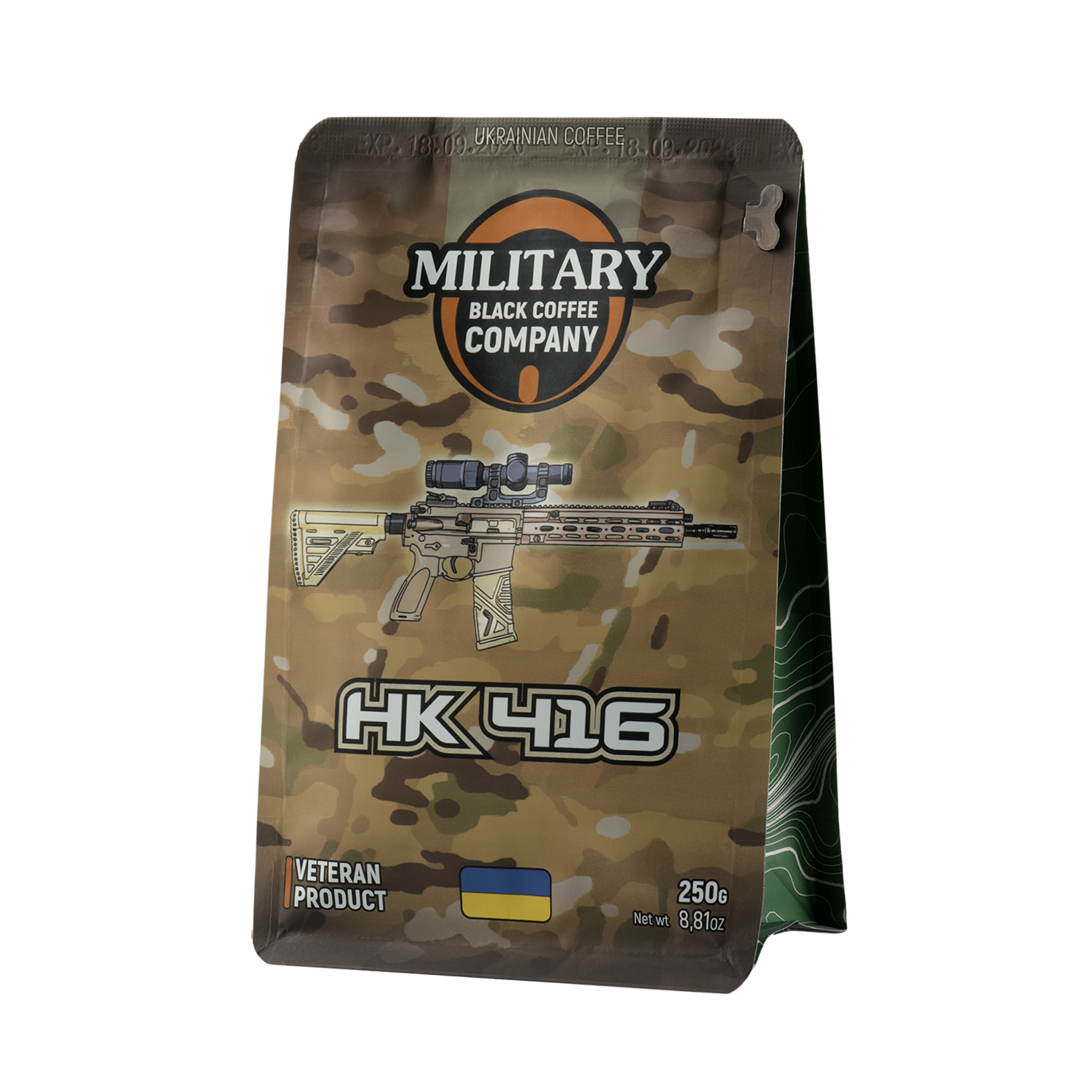 Military Black Coffee Company мелена HK416-Колумбія Military Black Coffee Company мелена HK416-Колумбія
