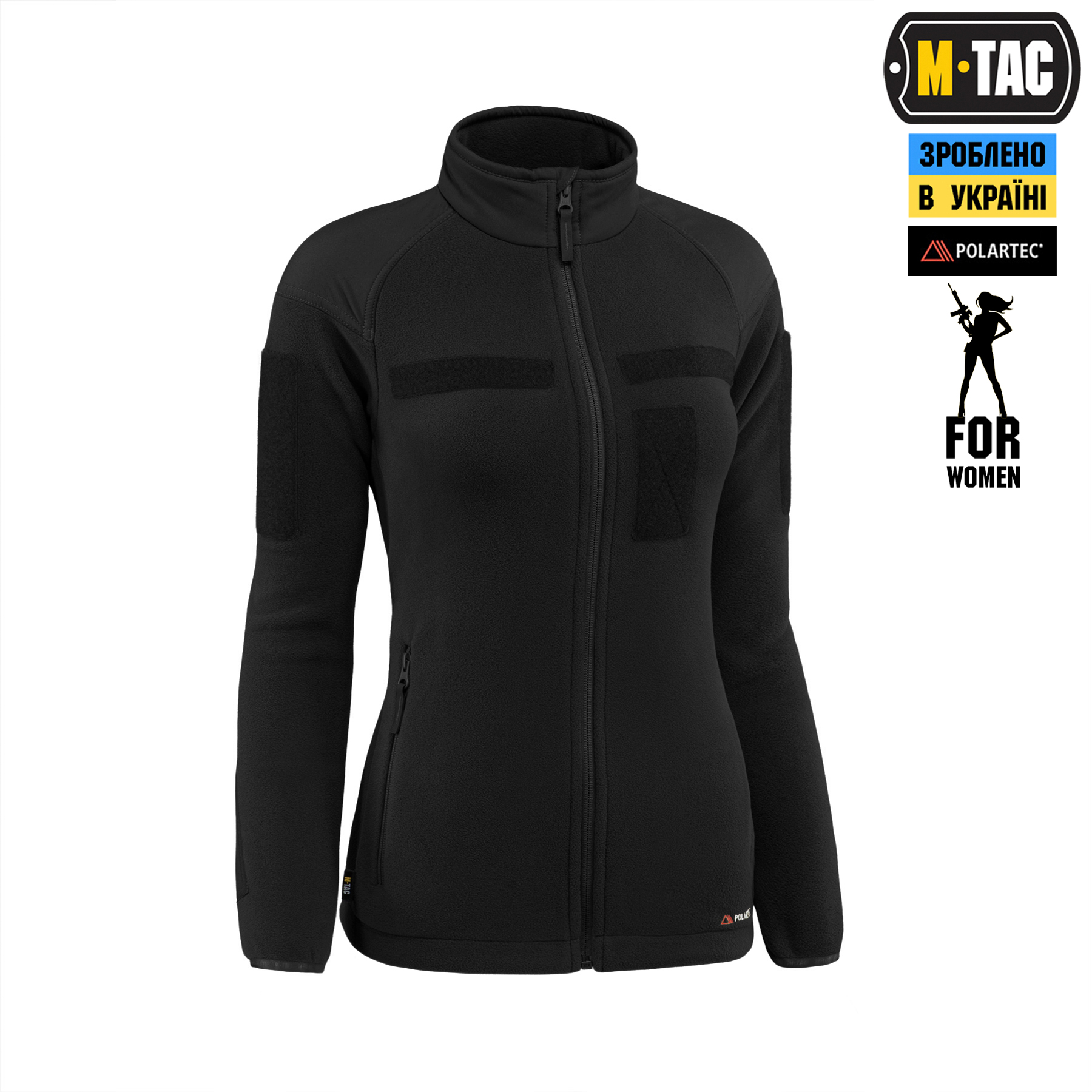 M-Tac куртка Combat Fleece Polartec Jacket Lady Black M-Tac куртка Combat Fleece Polartec Jacket Lady Black - Зображення 3
