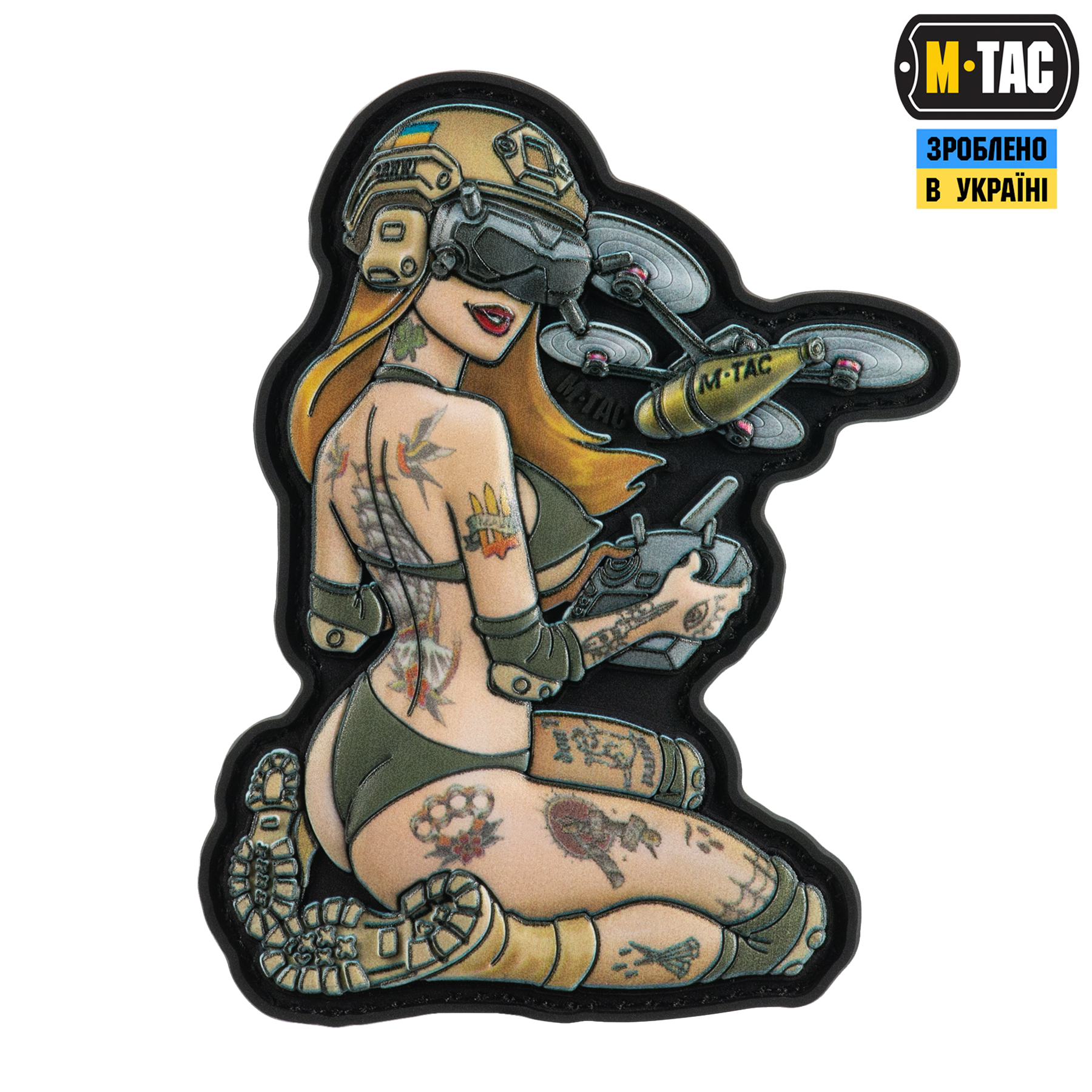 M-Tac нашивка Tactical girl №6 PVC Hooligan Olive V2 M-Tac нашивка Tactical girl №6 PVC Hooligan Olive V2