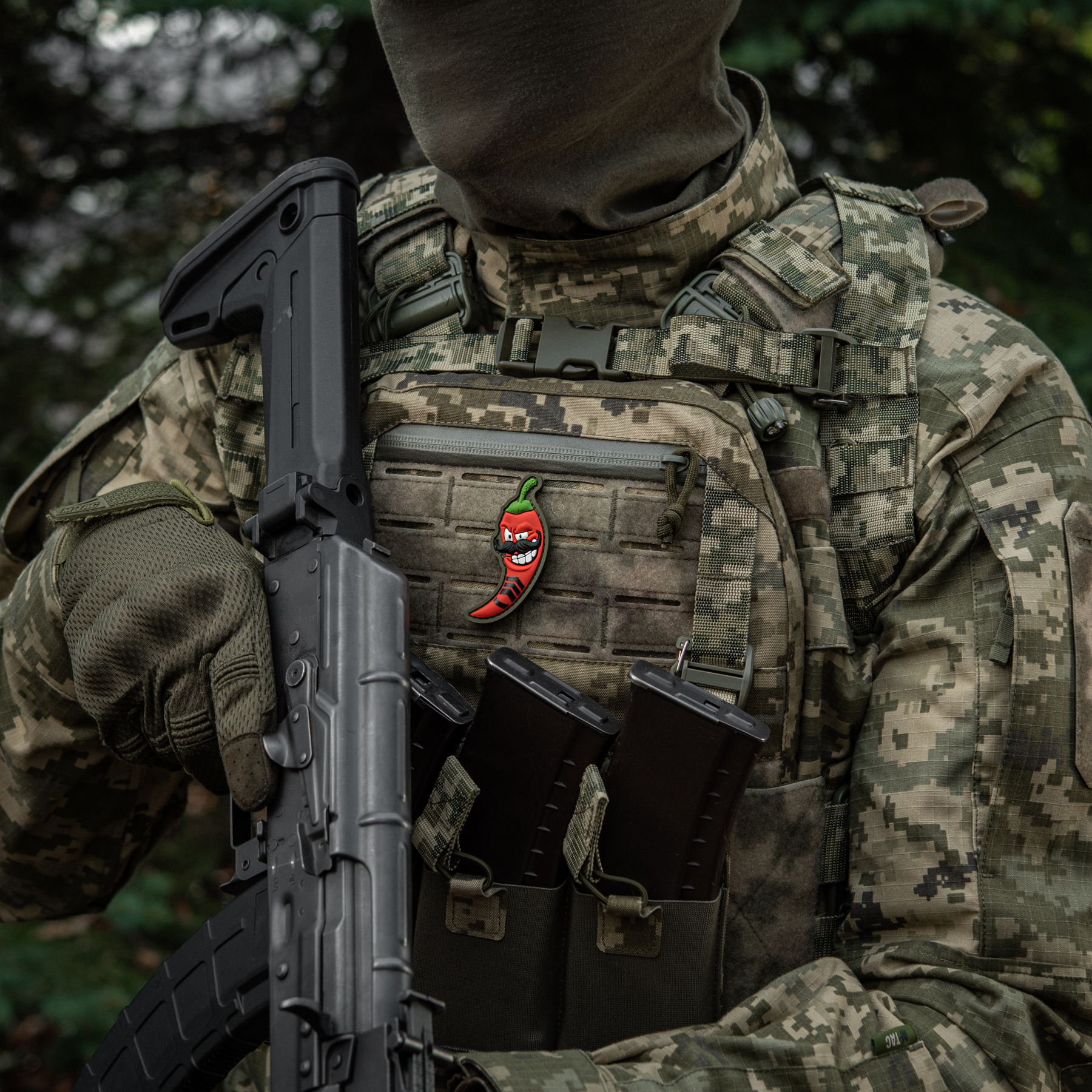 M-Tac нашивка Перчик 3D старший майстер сержант (PVC) M-Tac нашивка Перчик 3D старший майстер сержант (PVC) - Зображення 2