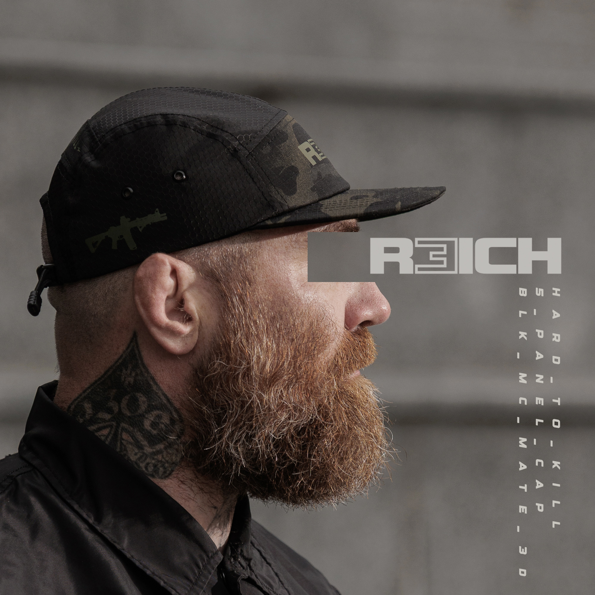 R3ICH бейсболка 5-панельна Multicam Black R3ICH бейсболка 5-панельна Multicam Black - Зображення 3
