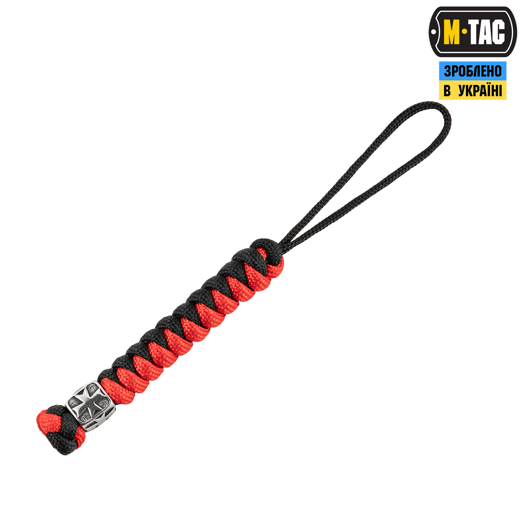 M-Tac темляк Viper Козацький Хрест Steel Black&Red M-Tac темляк Viper Козацький Хрест Steel Black&Red