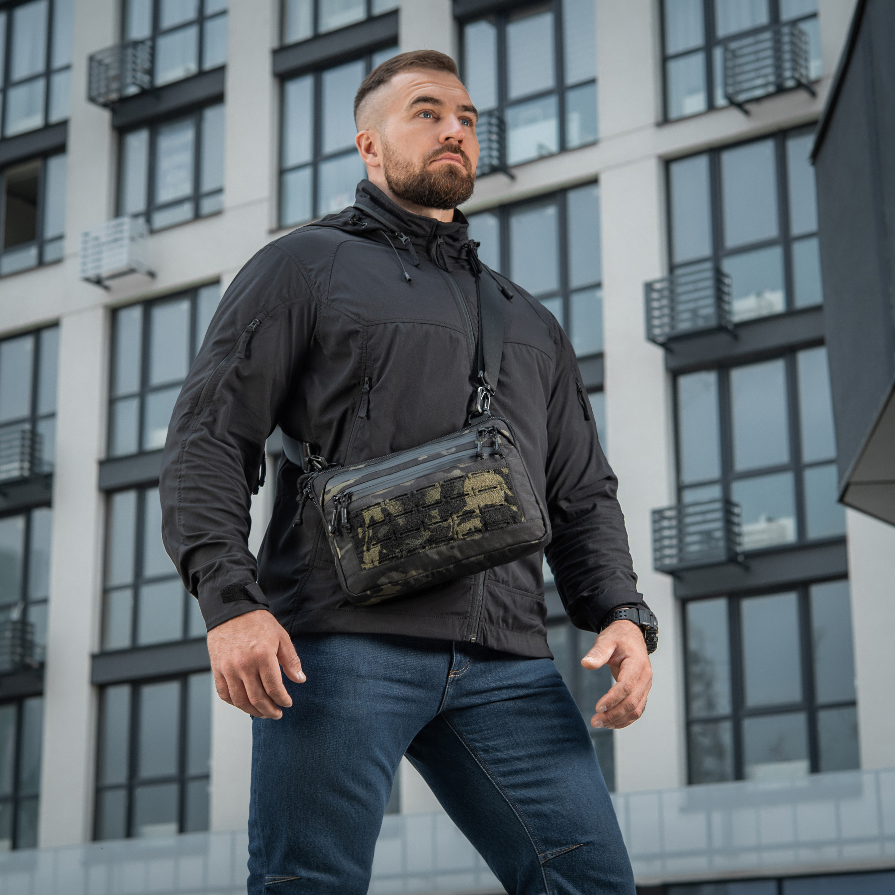 M-Tac сумка Admin Bag Medium Elite з липучкою Multicam Black/Black M-Tac сумка Admin Bag Medium Elite з липучкою Multicam Black/Black - Зображення 12