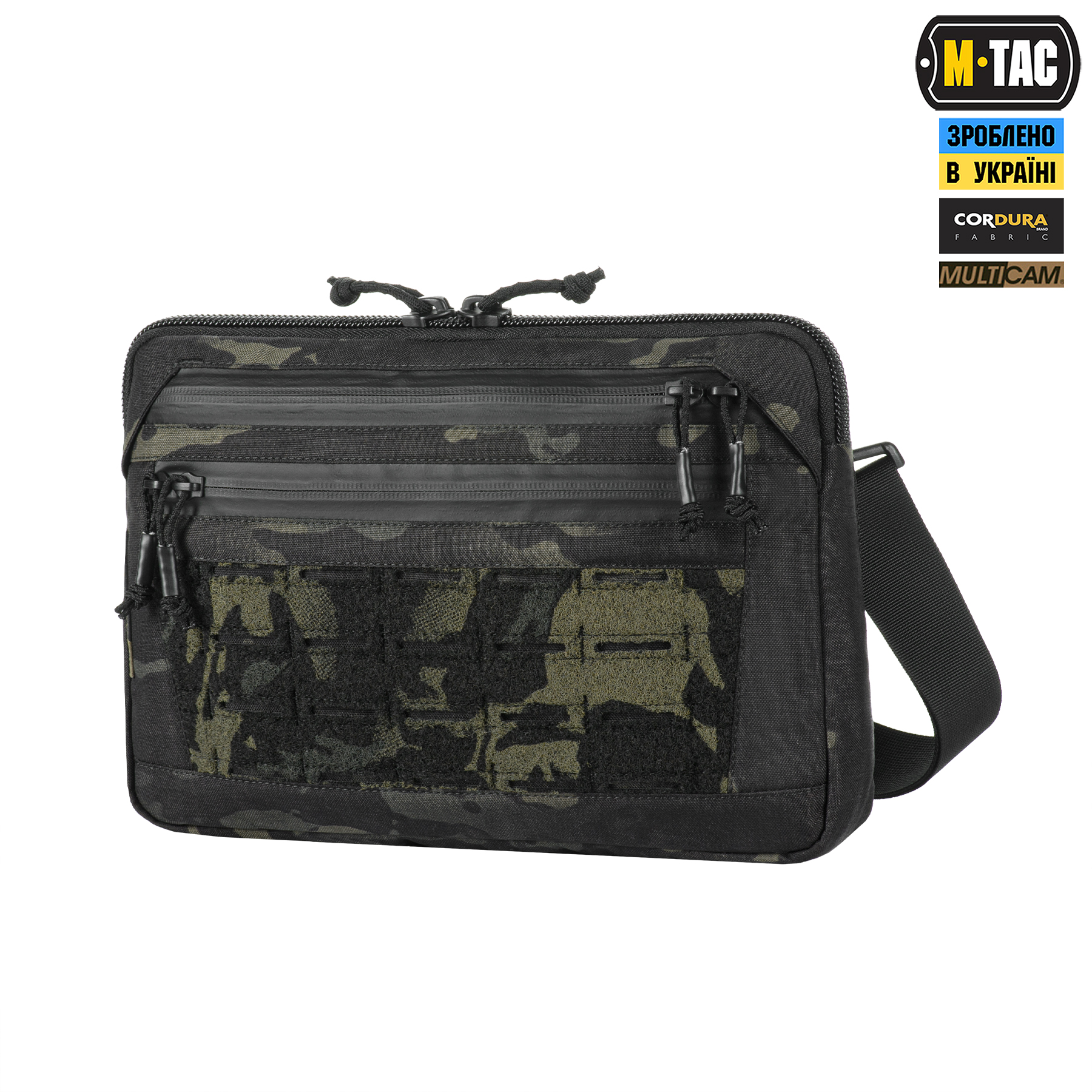M-Tac сумка Admin Bag Medium Elite з липучкою Multicam Black/Black M-Tac сумка Admin Bag Medium Elite з липучкою Multicam Black/Black