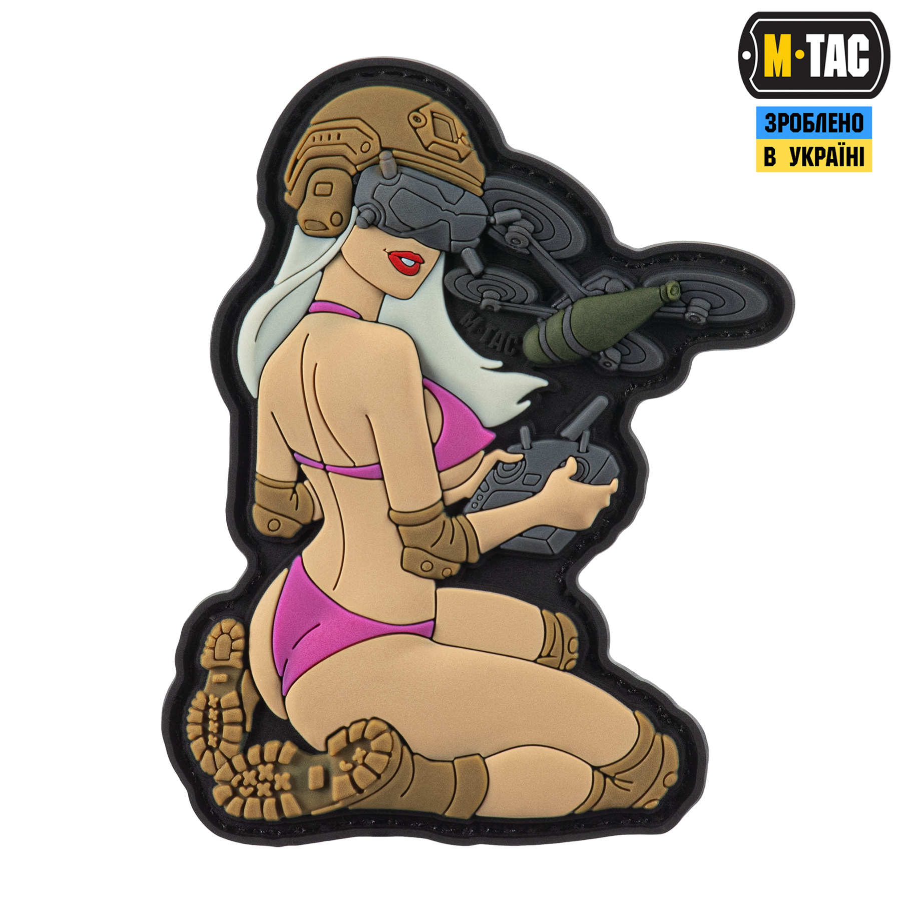 M-Tac нашивка Tactical girl №6 PVC White/Pink/Coyote V1 M-Tac нашивка Tactical girl №6 PVC White/Pink/Coyote V1