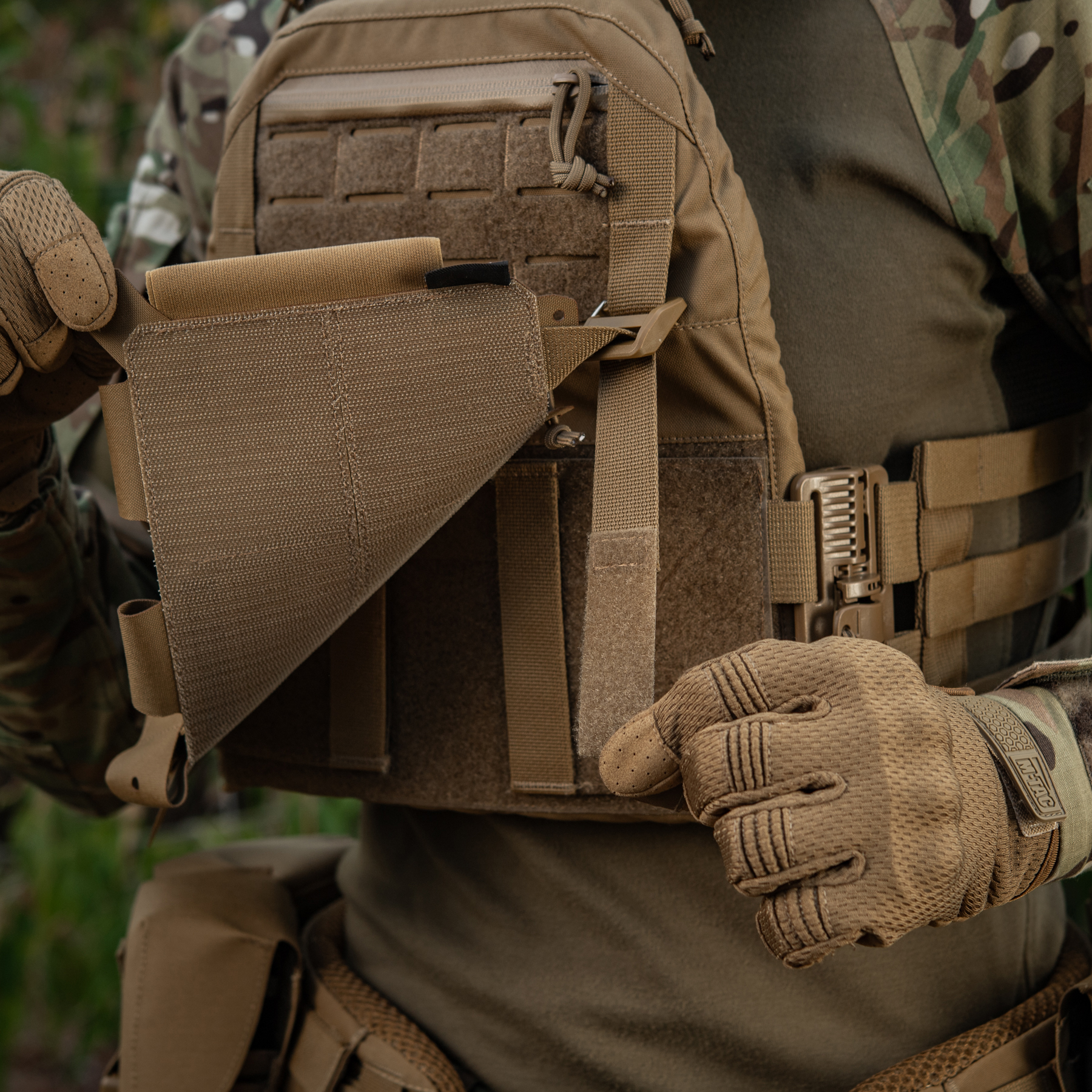 M-Tac передня панель для плитоноски Cuirass QRS на три магазина Coyote M-Tac передня панель для плитоноски Cuirass QRS на три магазина Coyote - Зображення 26