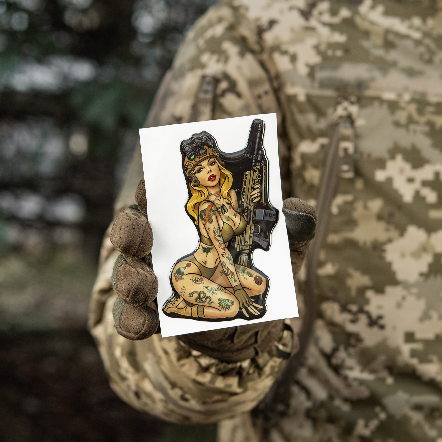 M-Tac наклейка Tactical girl №5 Hooligan M-Tac наклейка Tactical girl №5 Hooligan - Зображення 2