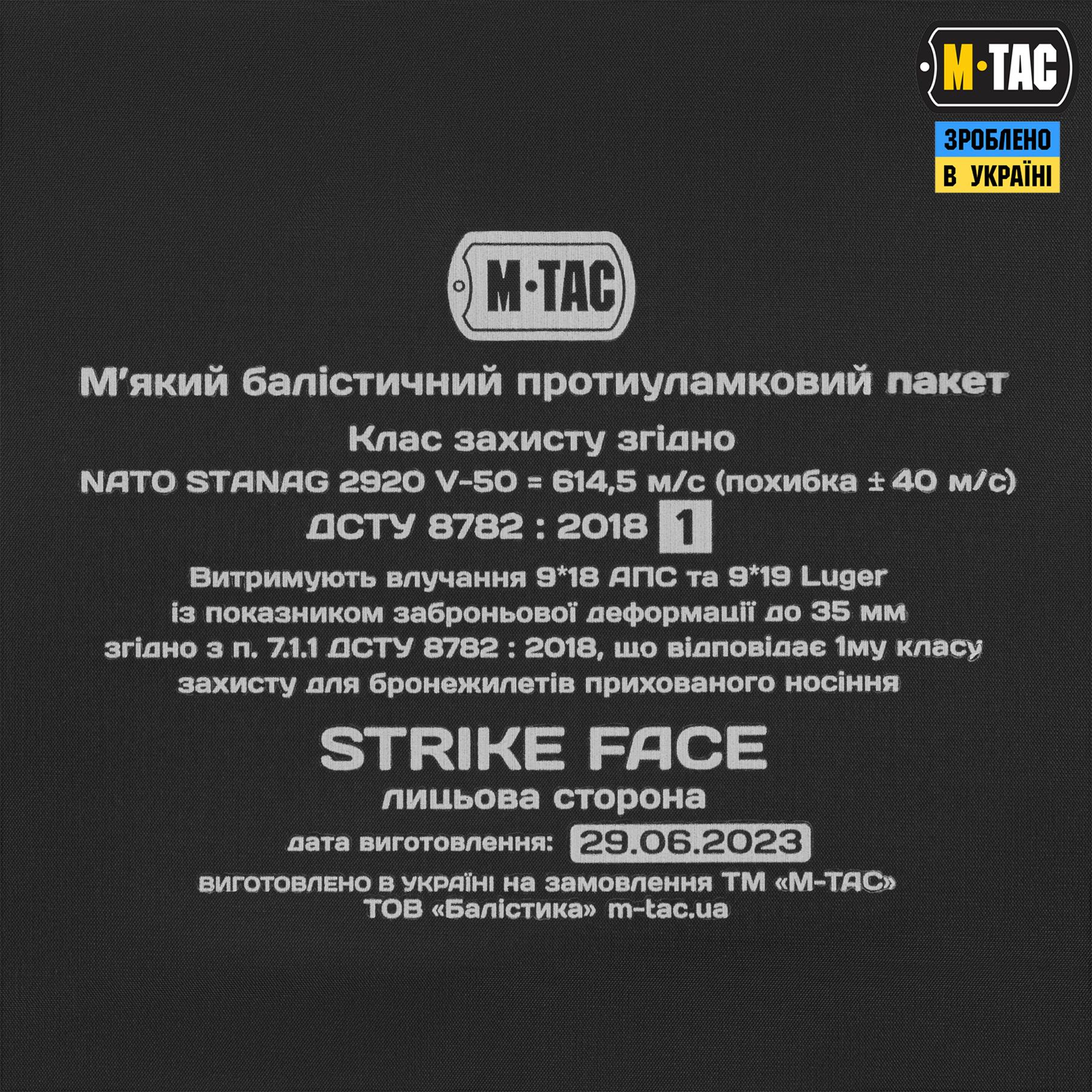 M-Tac балістичний пакет 1А клас в килимок для сидіння з ременем ARMOR M-Tac балістичний пакет 1А клас в килимок для сидіння з ременем ARMOR - Зображення 2