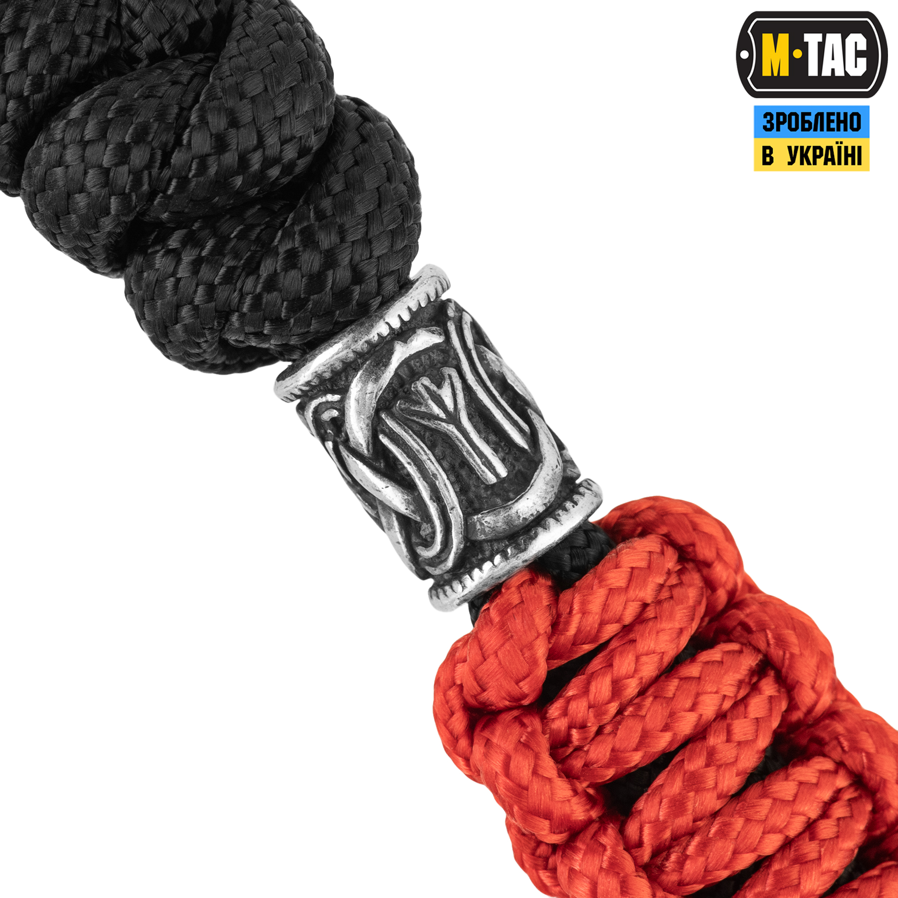 M-Tac темляк Loopy Snake Scandinavian Silver Black&Red M-Tac темляк Loopy Snake Scandinavian Silver Black&Red - Зображення 3