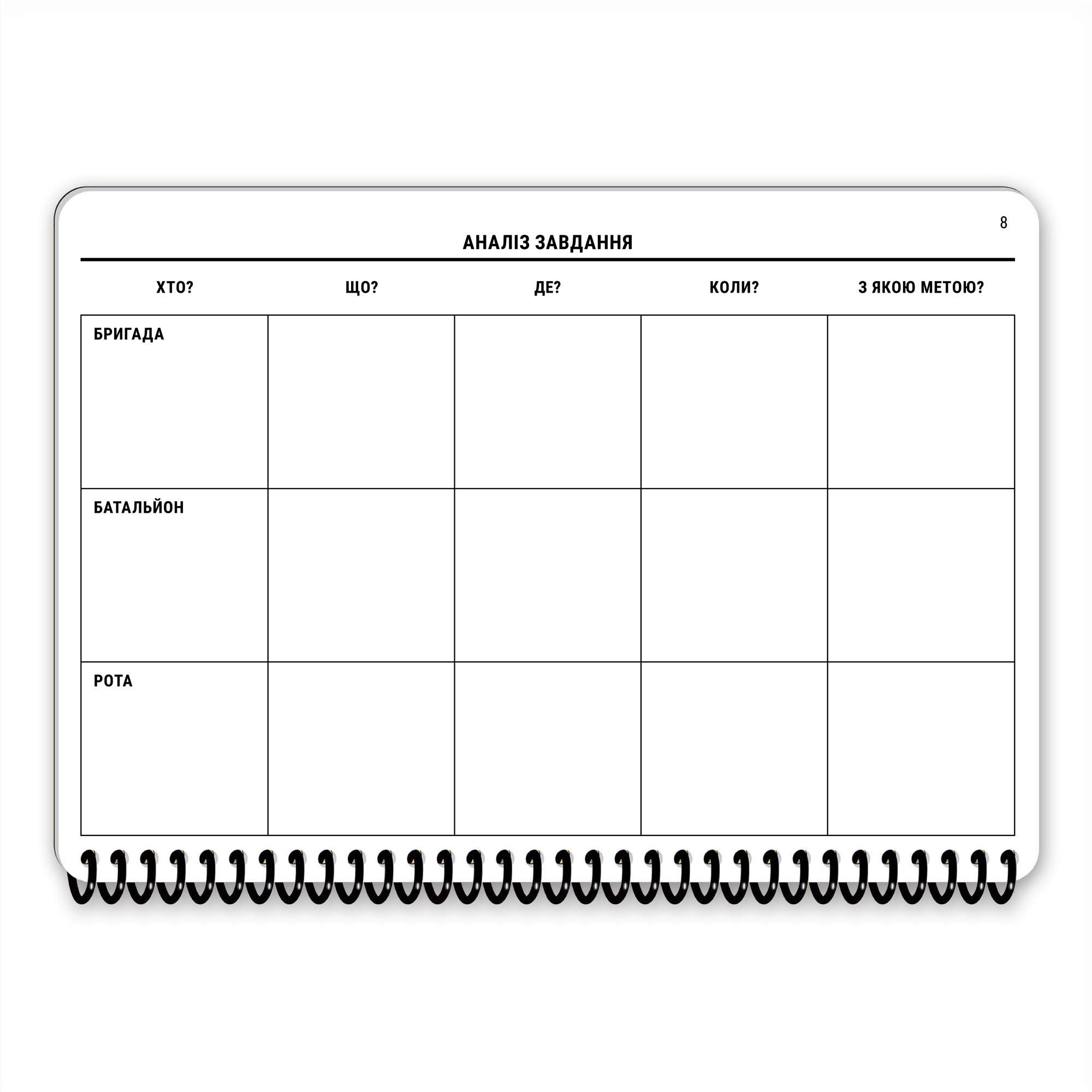 Ecopybook Tactical Блокнот командира взводу Ecopybook Tactical Блокнот командира взводу — изображение 12