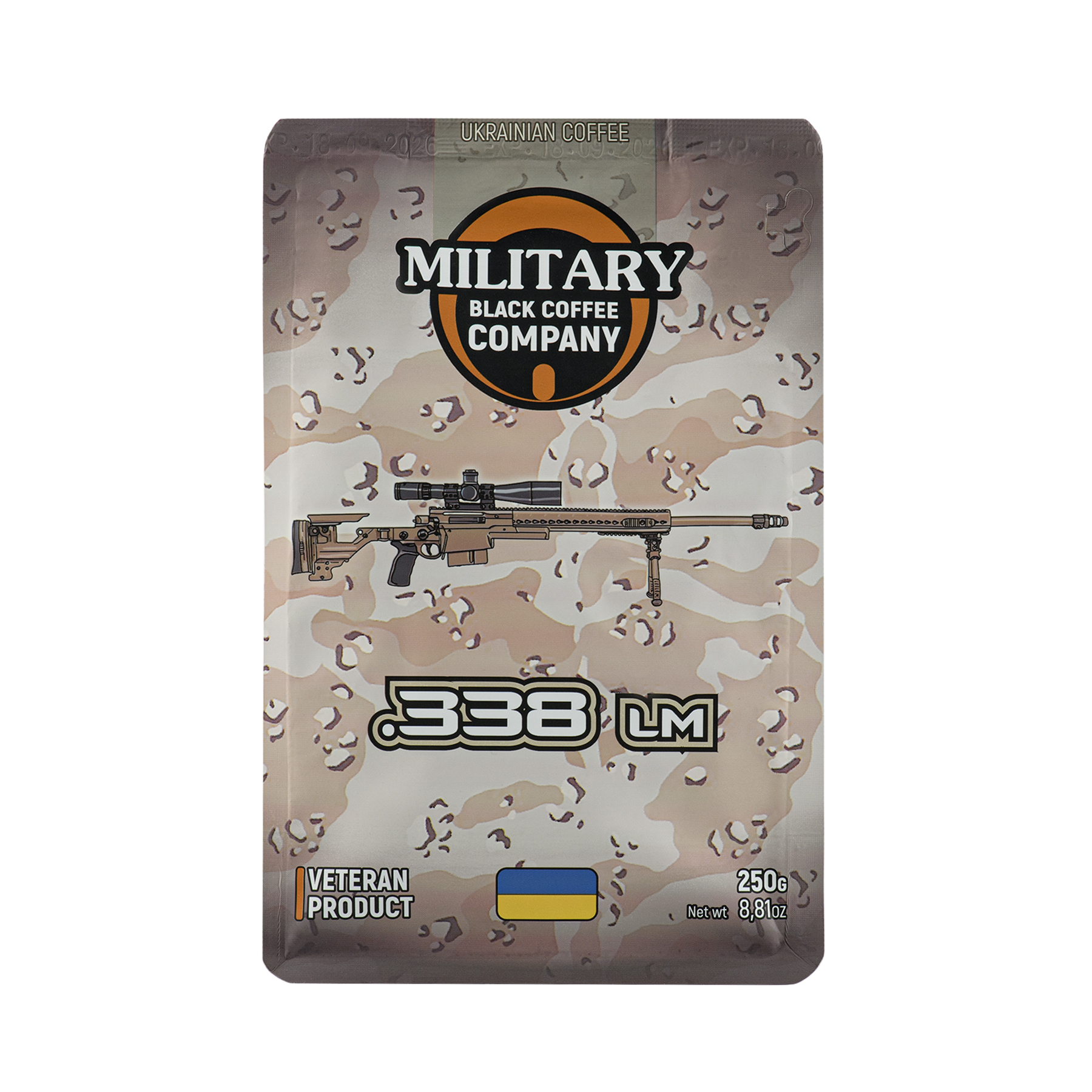 Military Black Coffee Company мелена .338-Ефіопія Military Black Coffee Company мелена .338-Ефіопія - Зображення 2