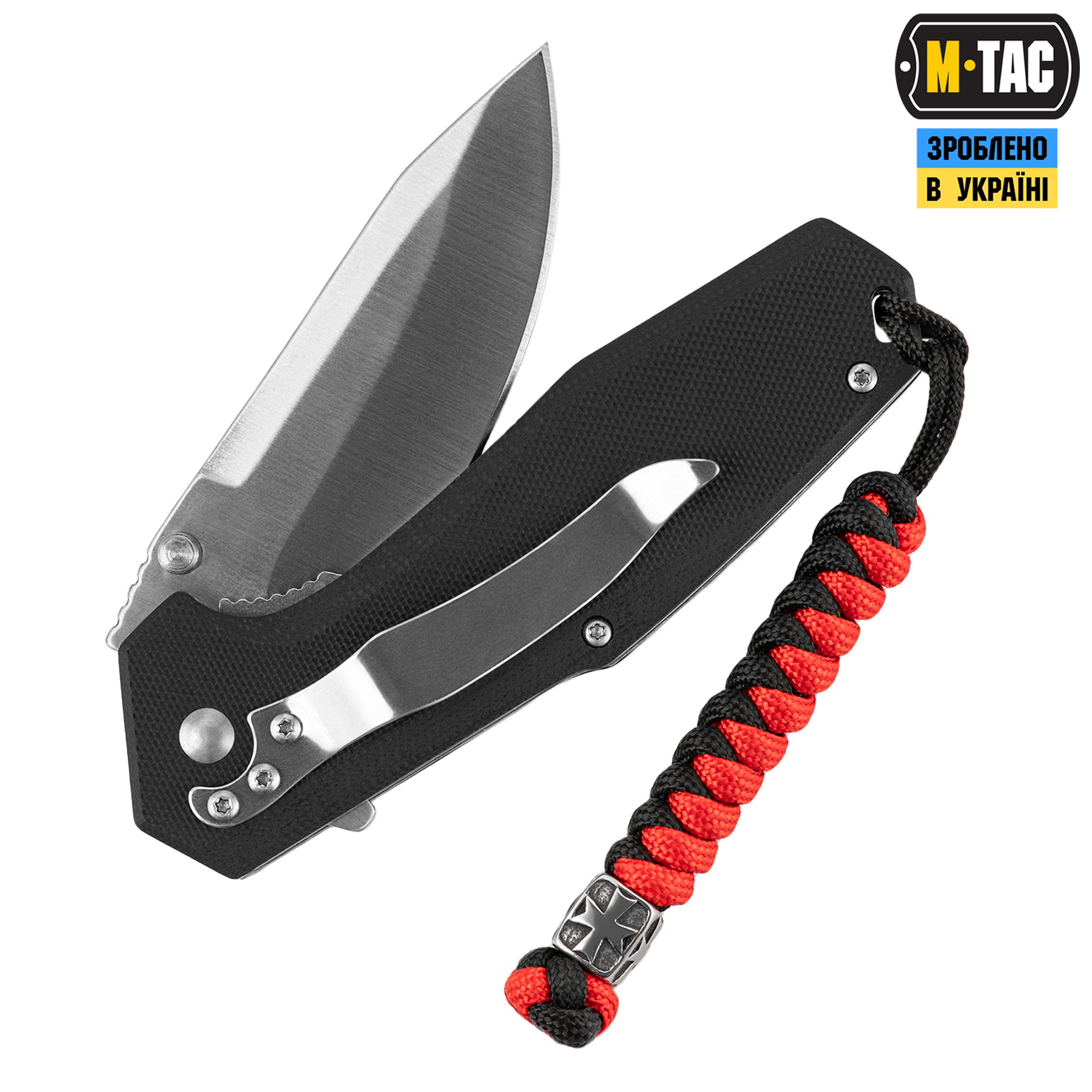 M-Tac темляк Viper Козацький Хрест Steel Black&Red M-Tac темляк Viper Козацький Хрест Steel Black&Red - Зображення 2