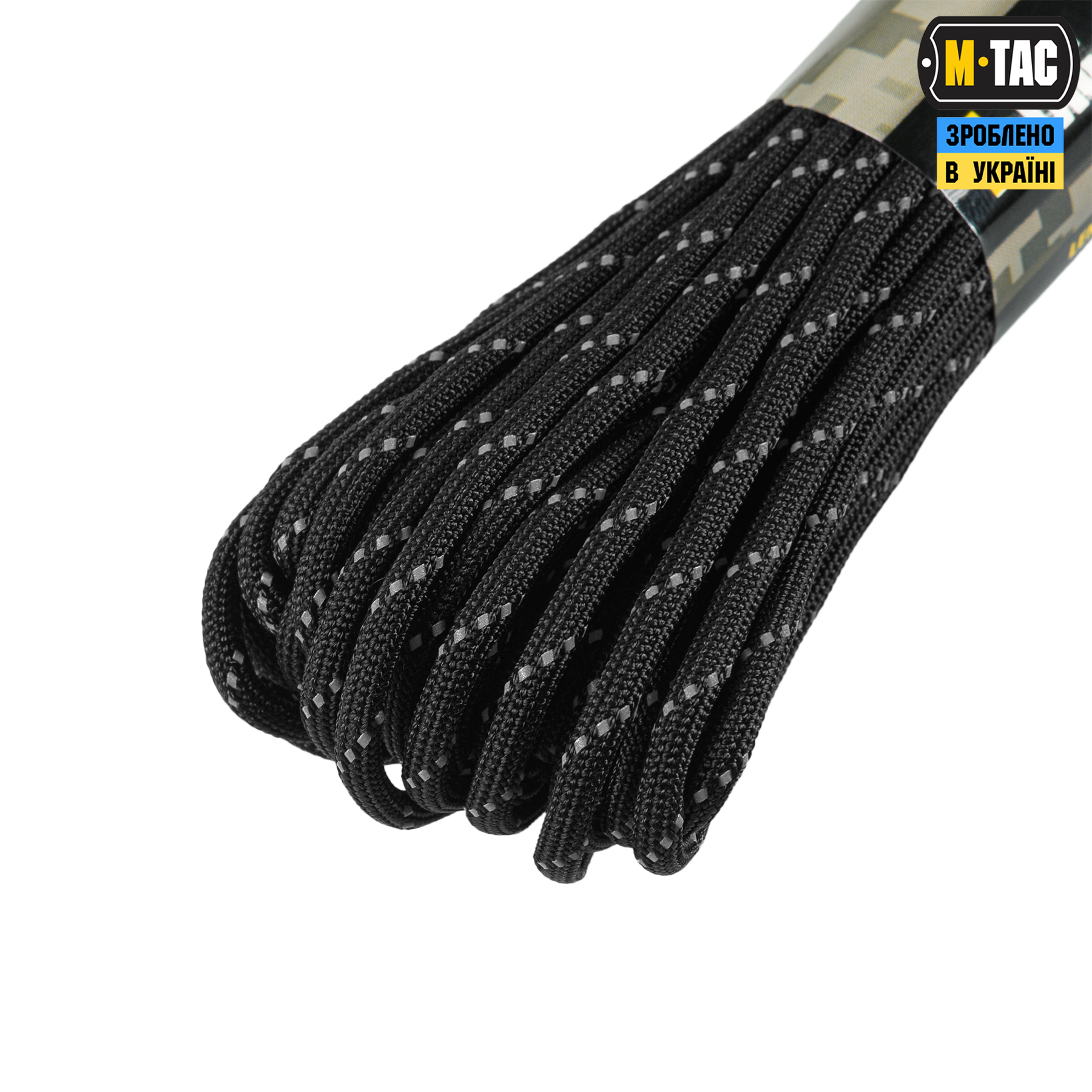 M-Tac паракорд 550 mil-spec Black Reflective 15м M-Tac паракорд 550 mil-spec Black Reflective 15м - Зображення 3