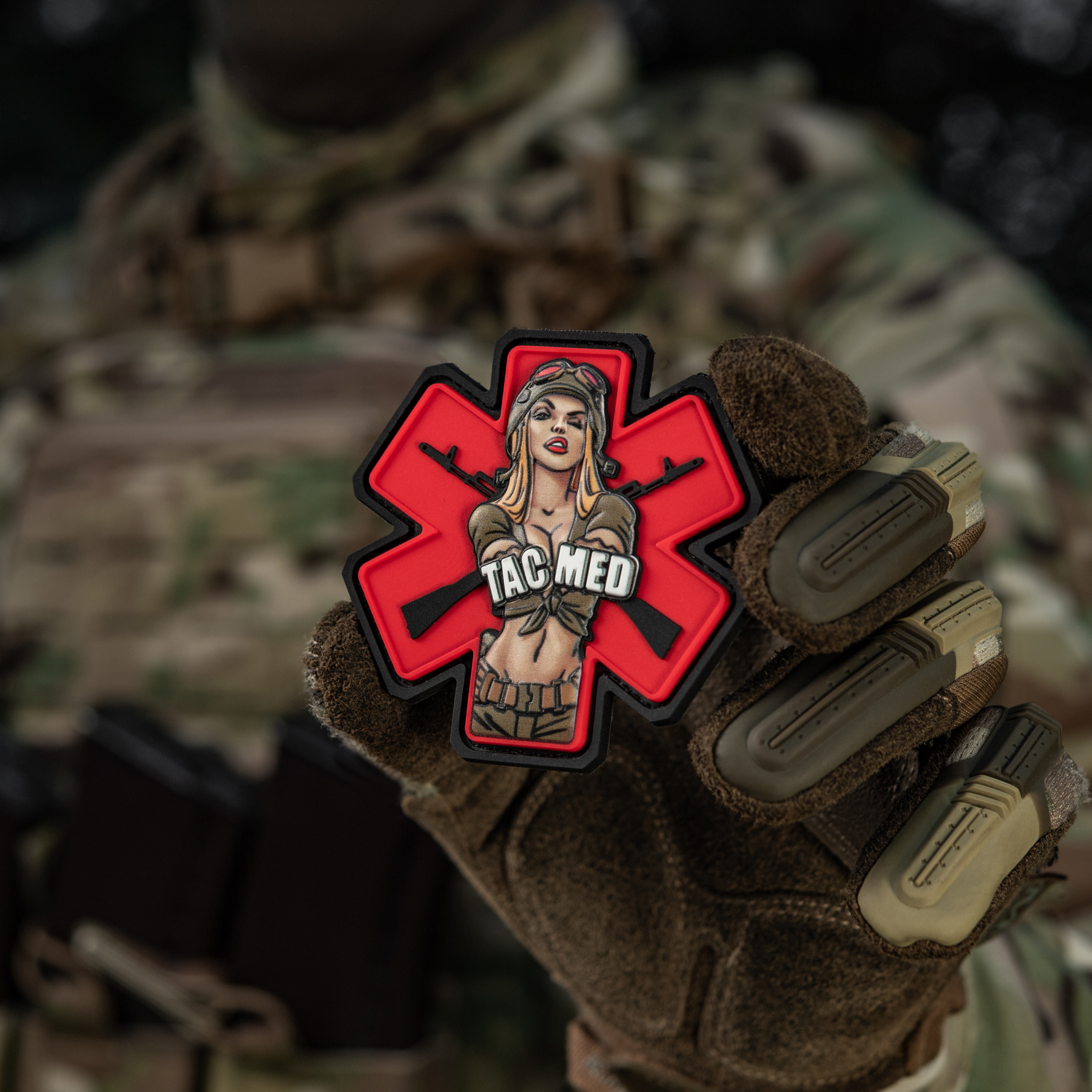 M-Tac нашивка TacMed PVC Olive M-Tac нашивка TacMed PVC Olive — изображение 6