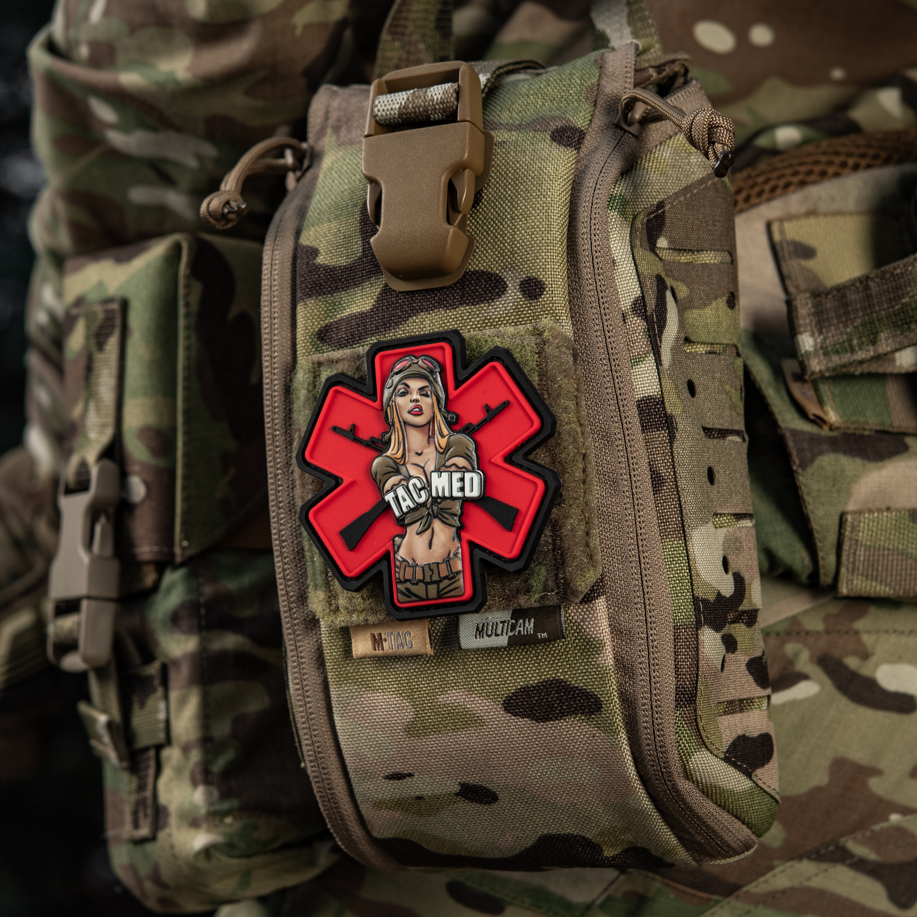 M-Tac нашивка TacMed PVC Olive M-Tac нашивка TacMed PVC Olive — изображение 3