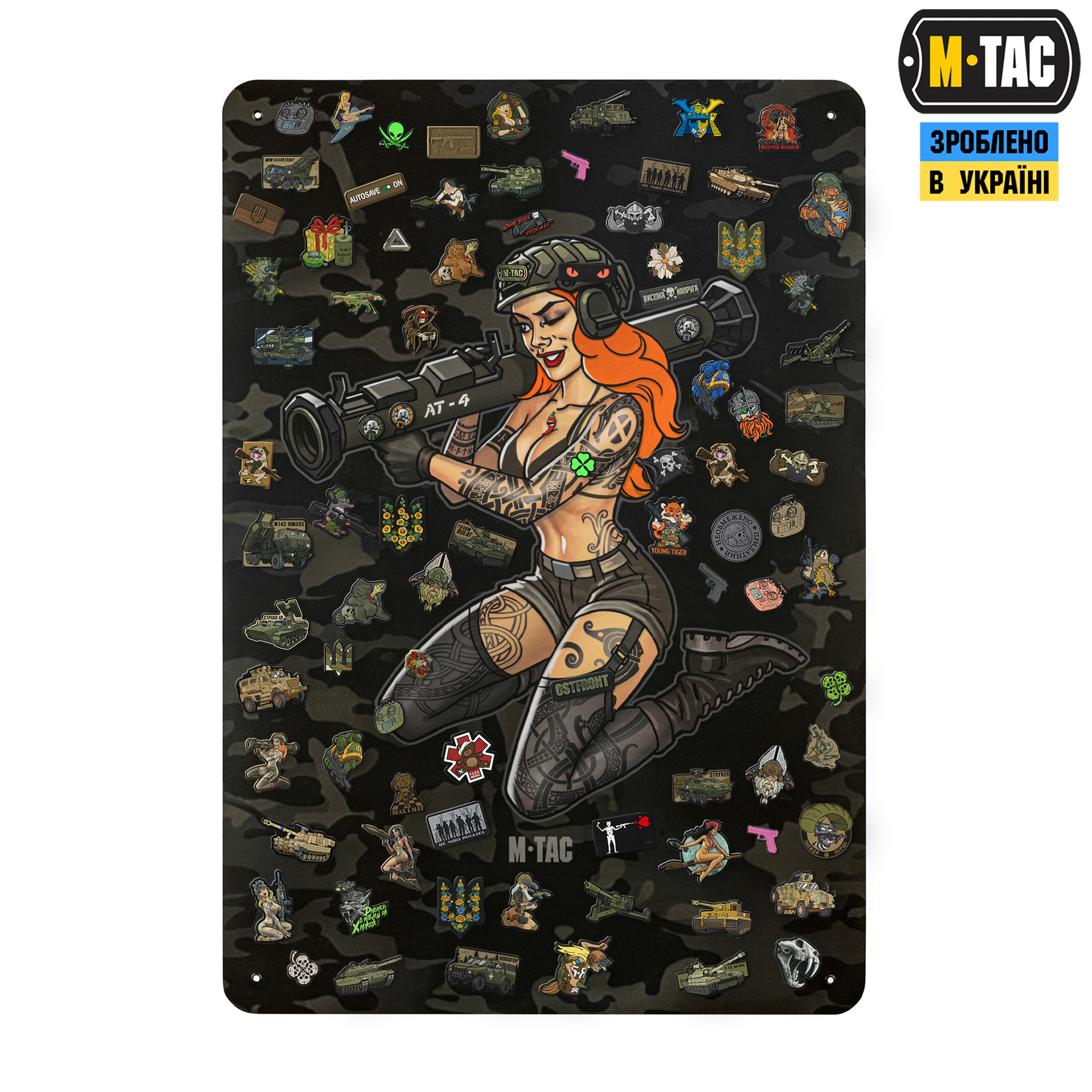 M-Tac панель для нашивок Tactical girl AT-4 900x1300 Black MC M-Tac панель для нашивок Tactical girl AT-4 900x1300 Black MC