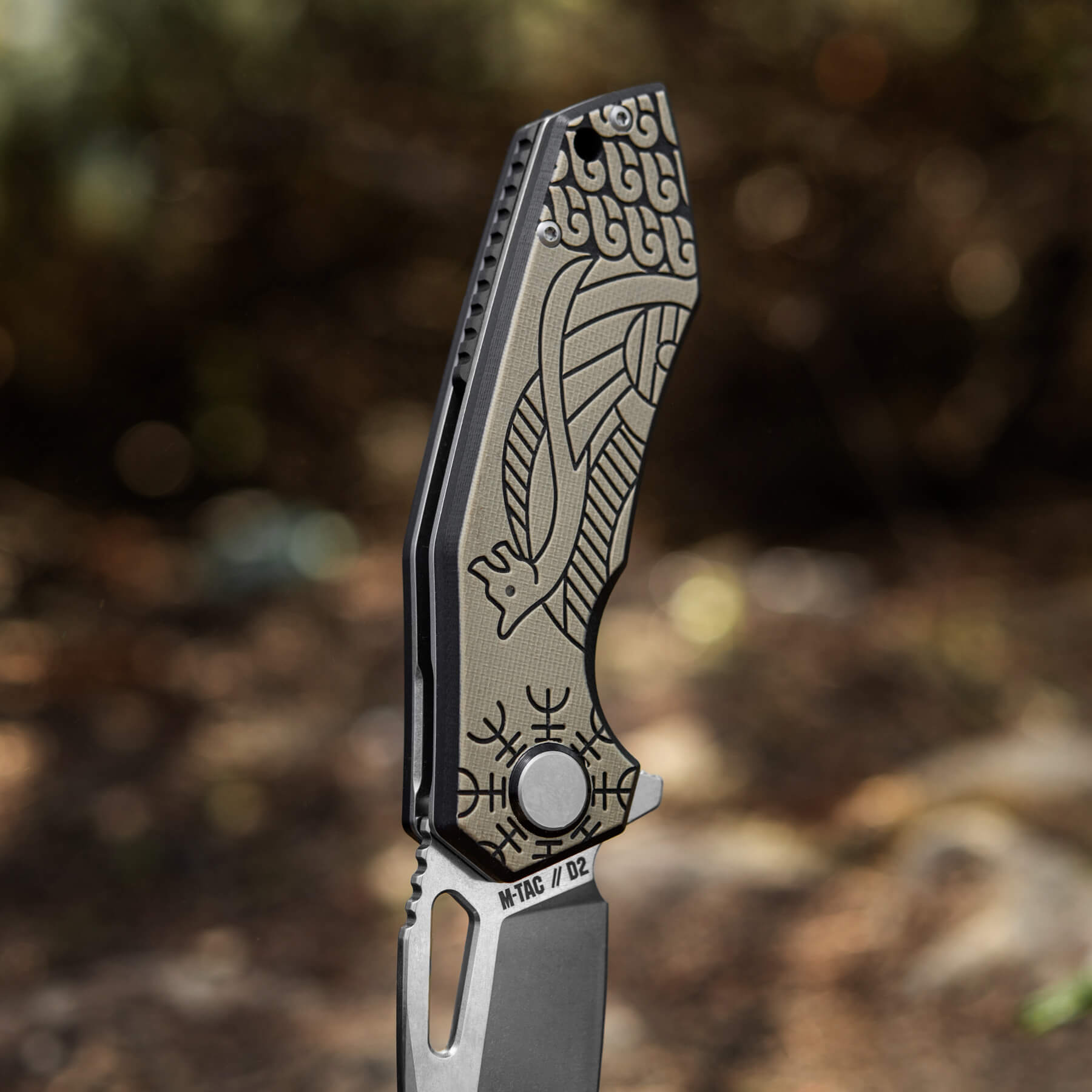 M-Tac ніж складний Type 12 Scandinavian Stonewash Black/Sand M-Tac ніж складний Type 12 Scandinavian Stonewash Black/Sand - Зображення 12