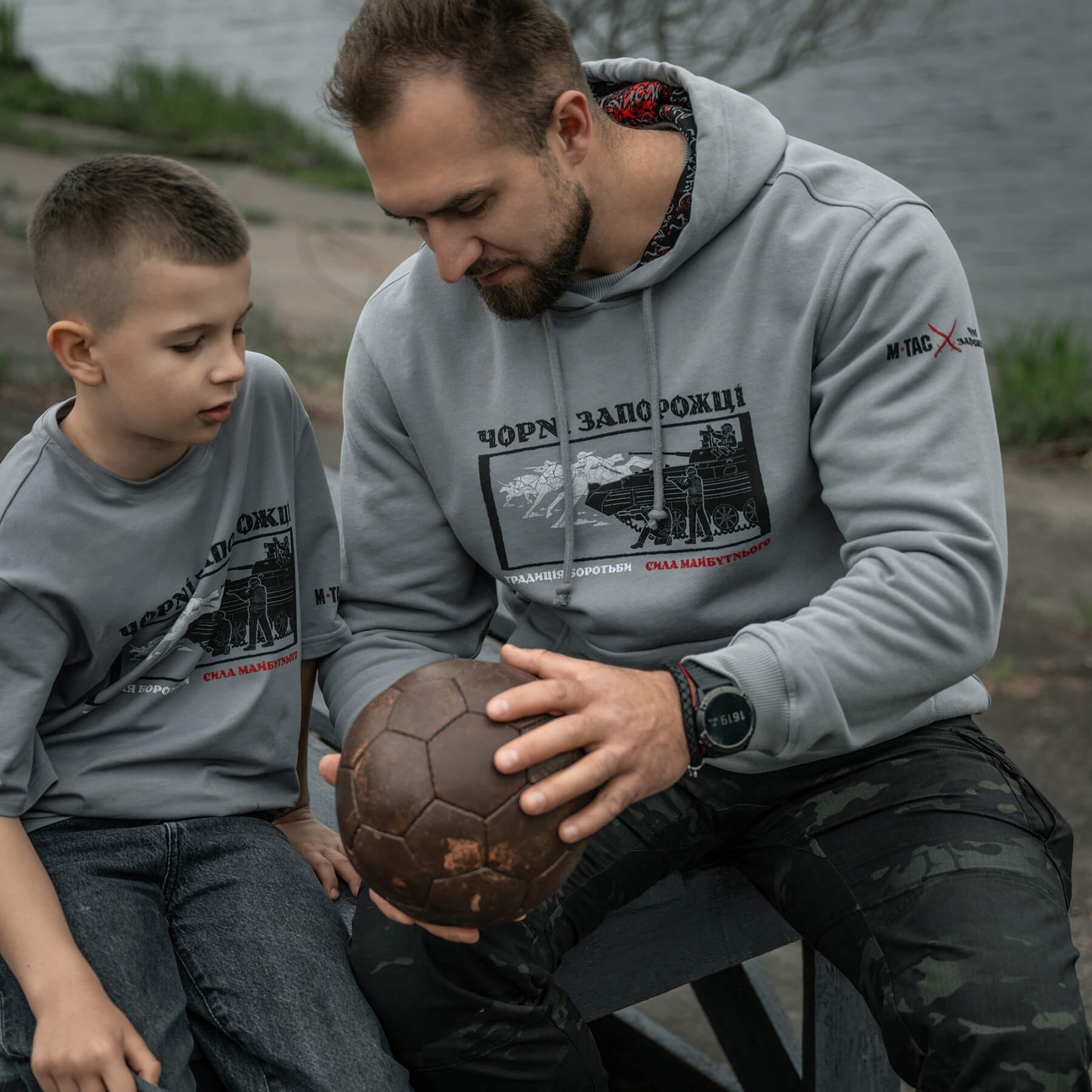 M-Tac кофта Hoodie Чорні Запорожці Cotton Hard Light Grey M-Tac кофта Hoodie Чорні Запорожці Cotton Hard Light Grey — изображение 16