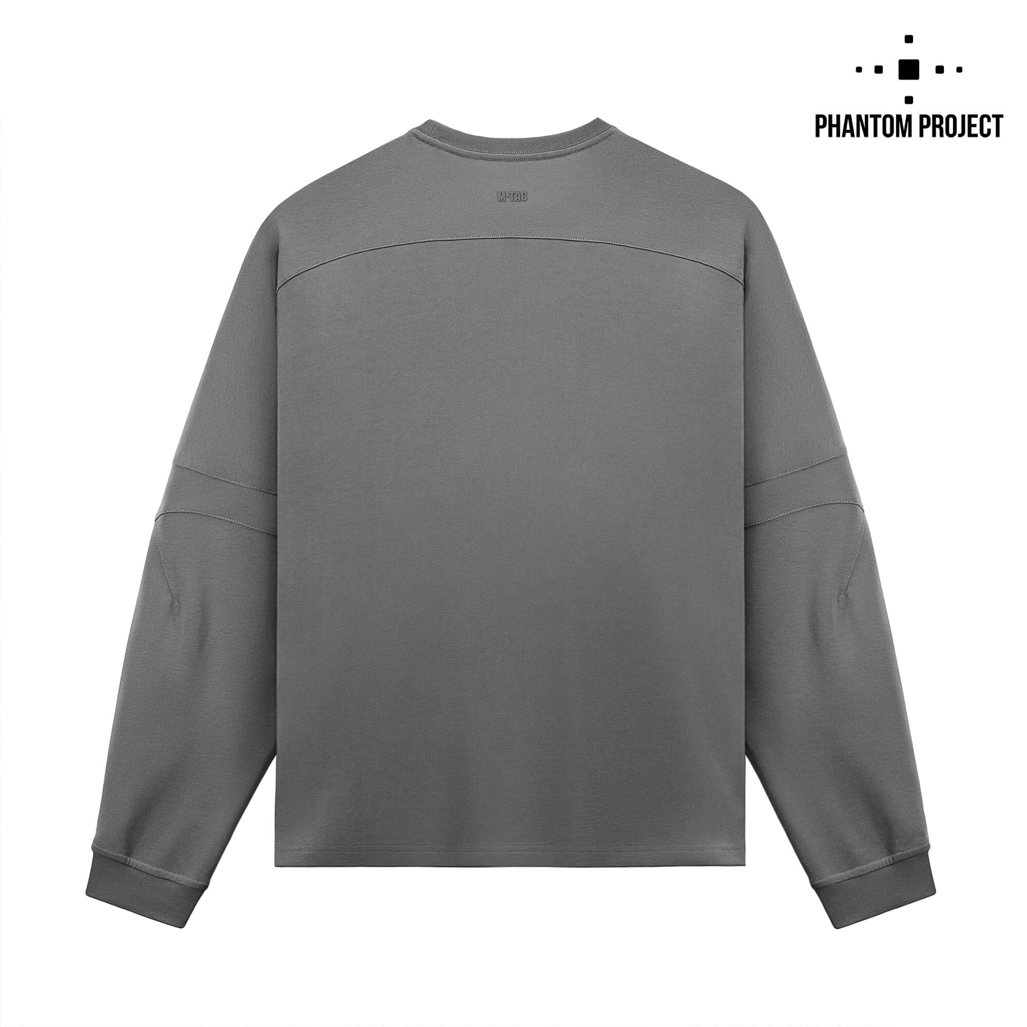 Phantom Project/M-Tac футболка Long Zipper combo Cotton Nylon Light Grey Phantom Project/M-Tac футболка Long Zipper combo Cotton Nylon Light Grey - Зображення 2