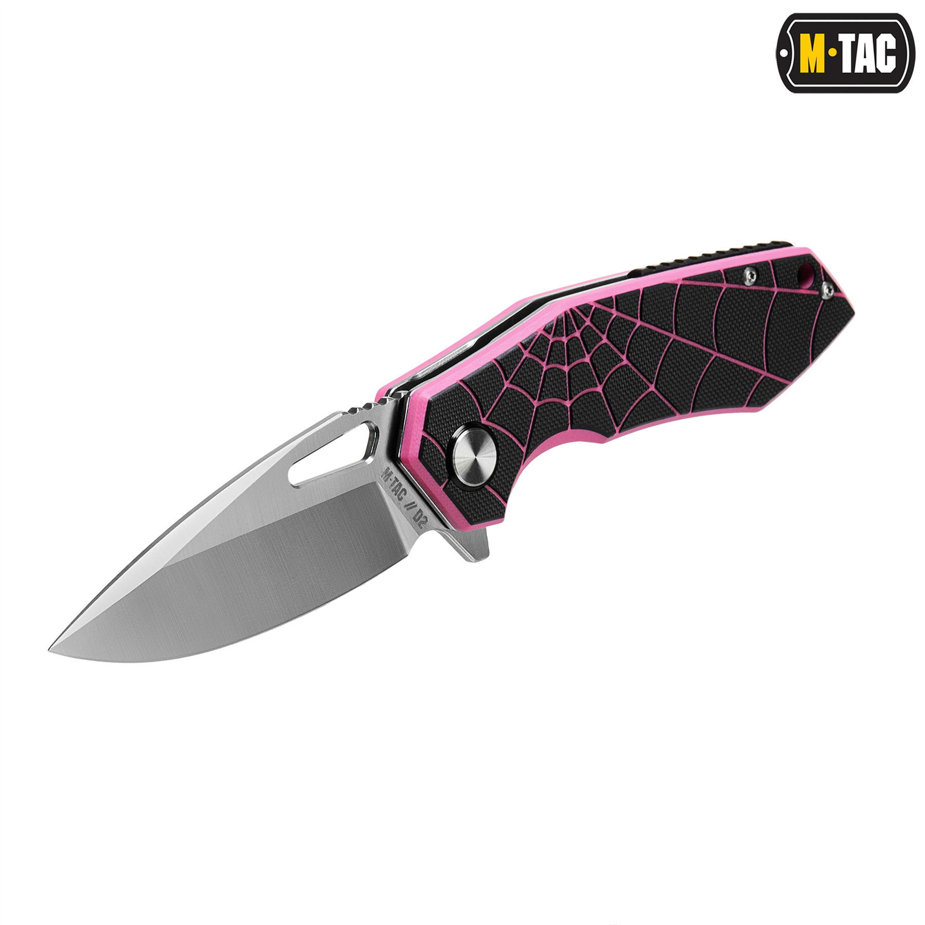 M-Tac ніж складний Type 12 Spider Web Black/Pink/Steel M-Tac ніж складний Type 12 Spider Web Black/Pink/Steel - Зображення 2